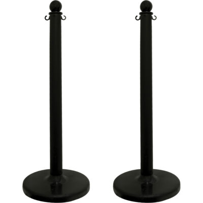 Poteau pour service moyen, Hauteur de 40", Noir