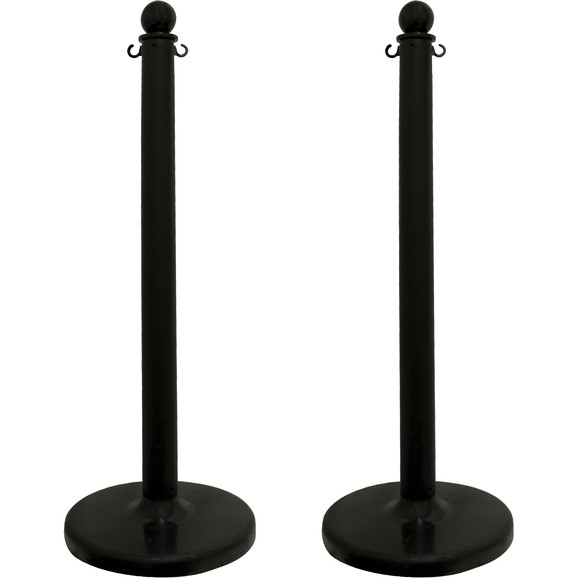 Poteau pour service moyen, Hauteur de 40", Noir