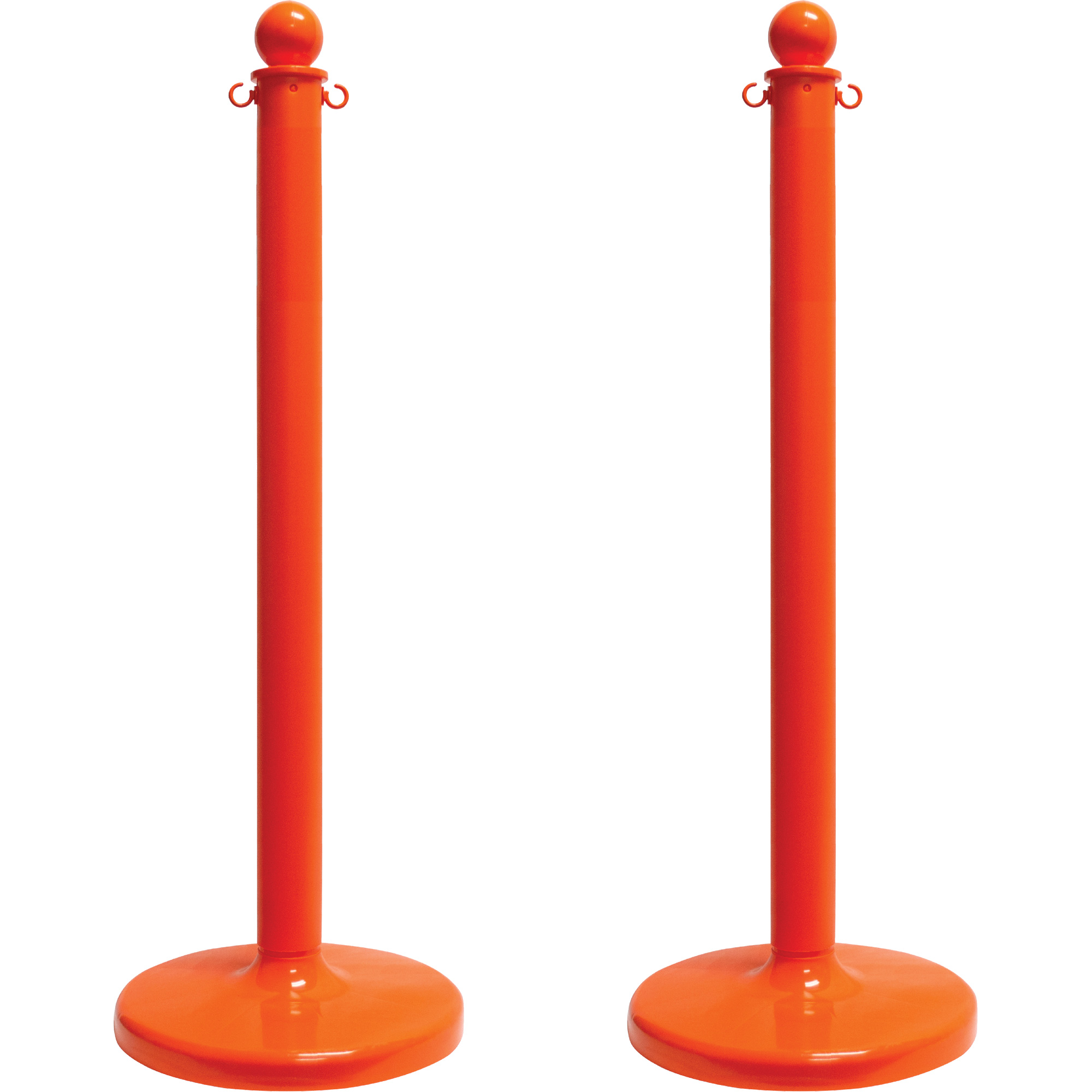 Poteau pour service moyen, Hauteur de 40", Orange