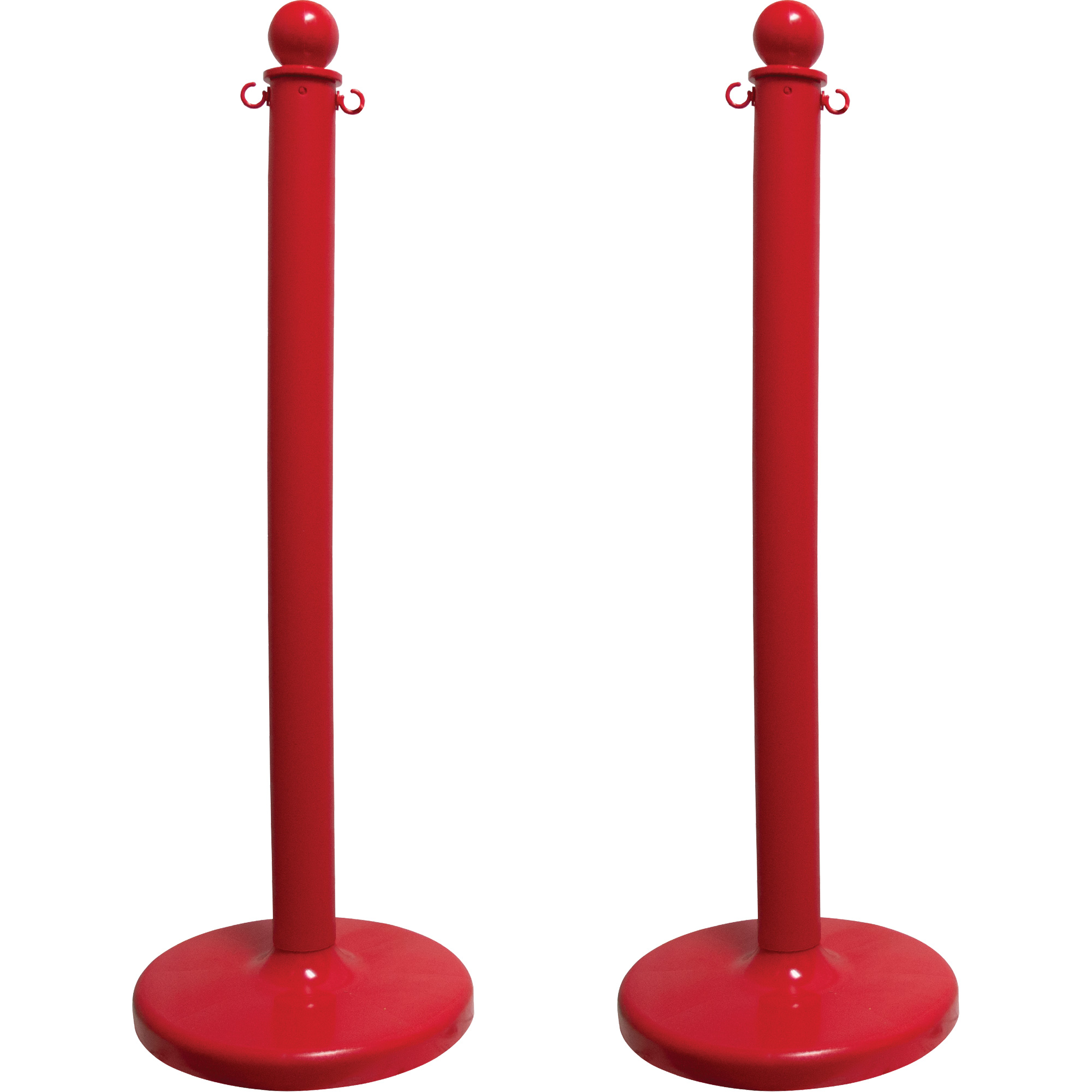 Poteau pour service moyen, Hauteur de 40", Rouge