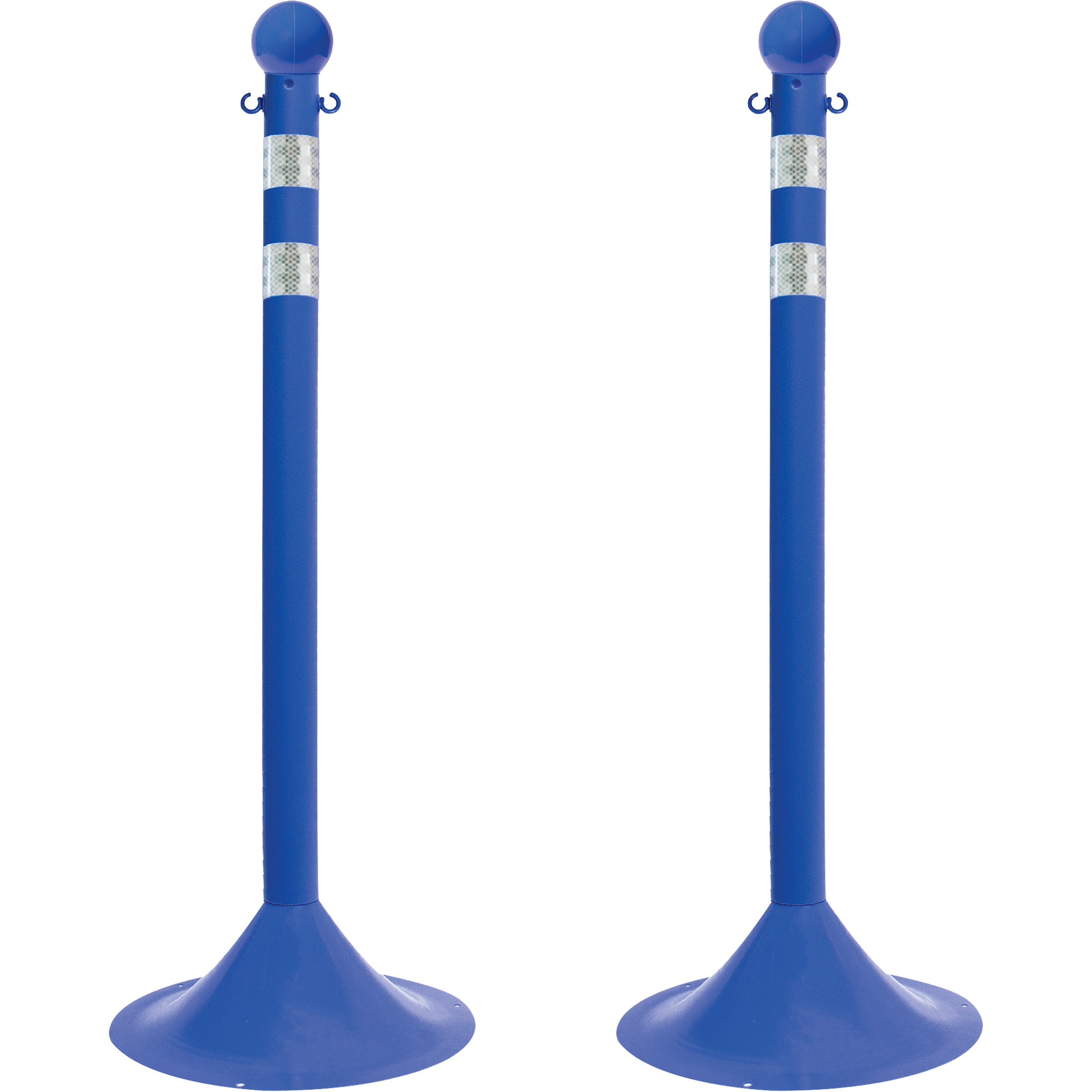 Trousse de poteaux réfléchissants pour service léger, Hauteur de 41", Bleu