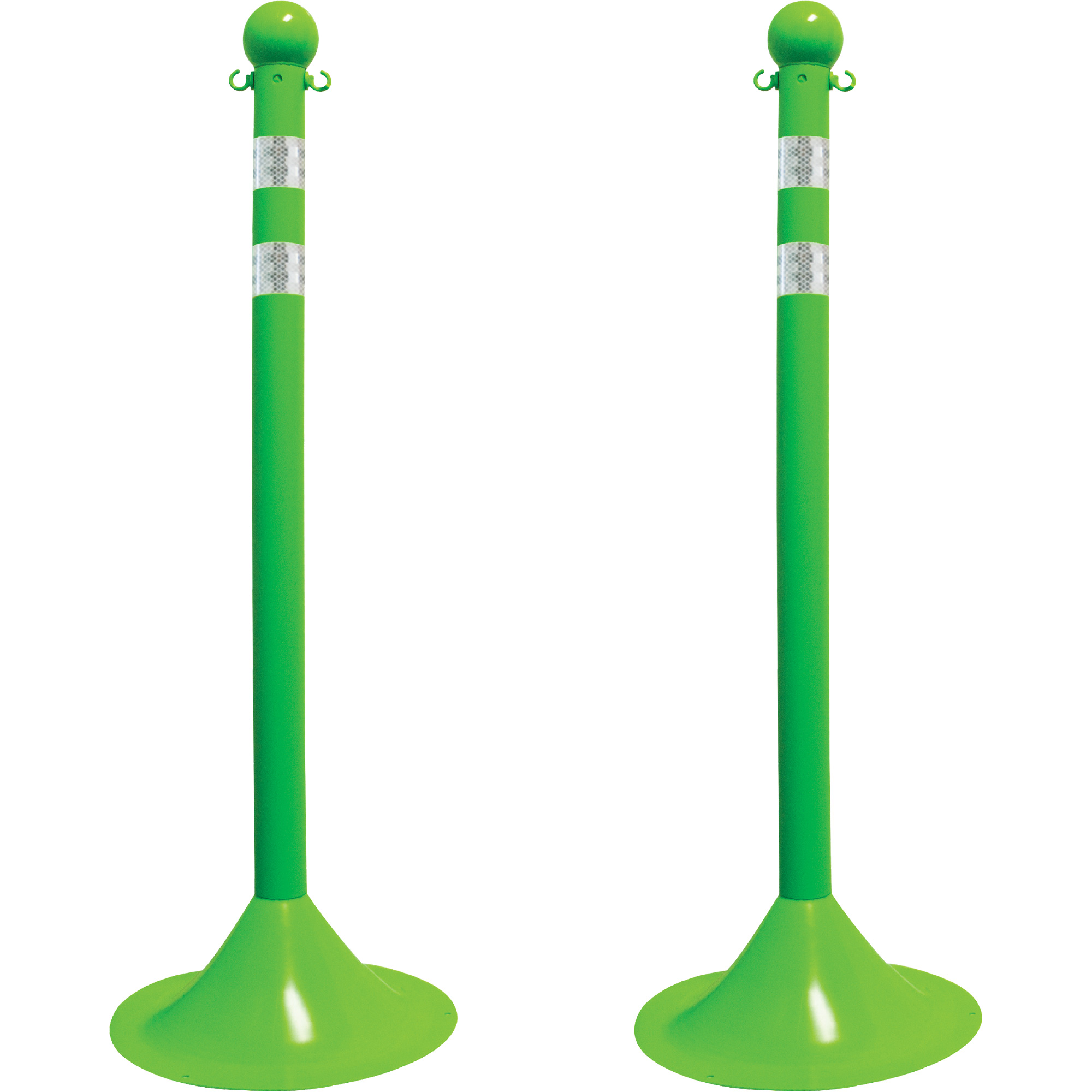Trousse de poteaux réfléchissants pour service léger, Hauteur de 41", Vert