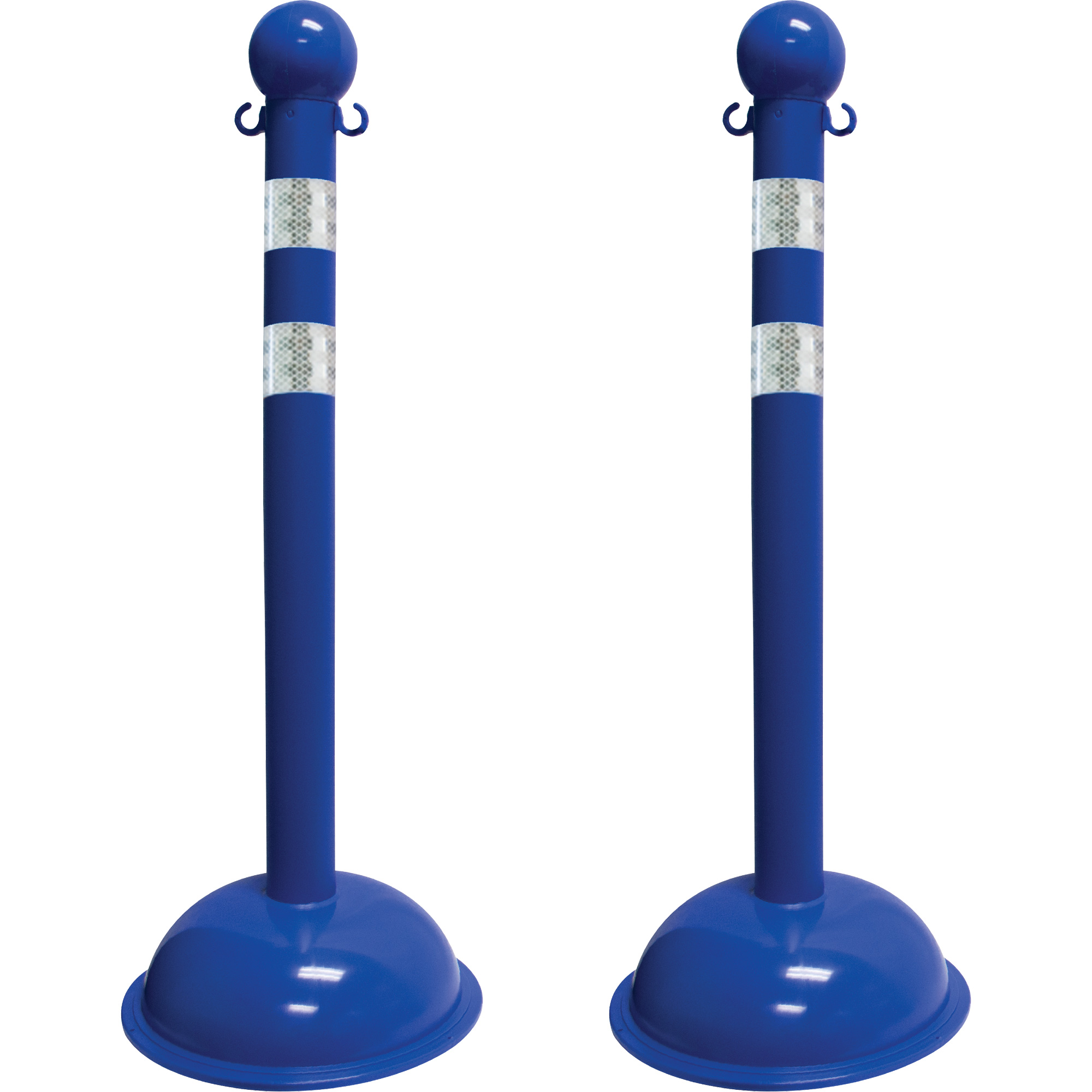 Trousse de poteaux réfléchissants pour service lourd, Hauteur de 41", Bleu