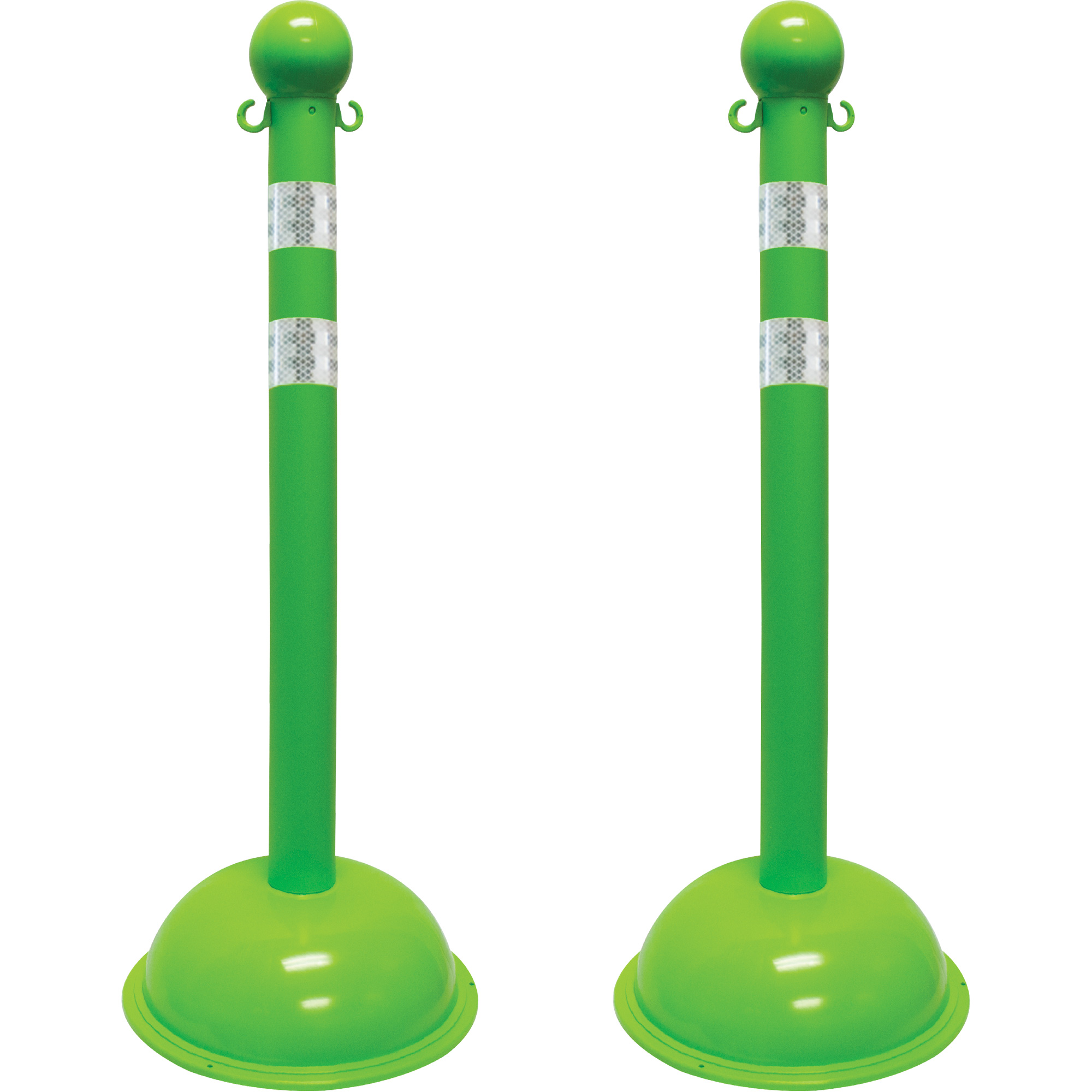 Trousse de poteaux réfléchissants pour service lourd, Hauteur de 41", Vert
