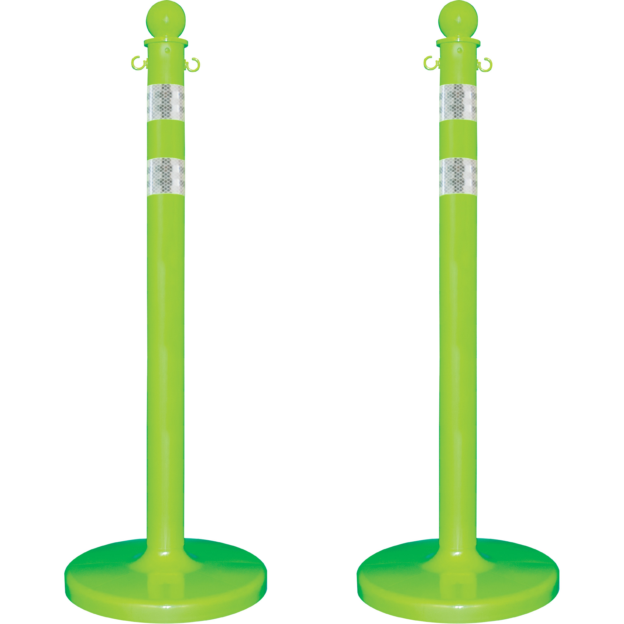 Trousse de poteaux réfléchissants pour service moyen, Hauteur de 40", Vert