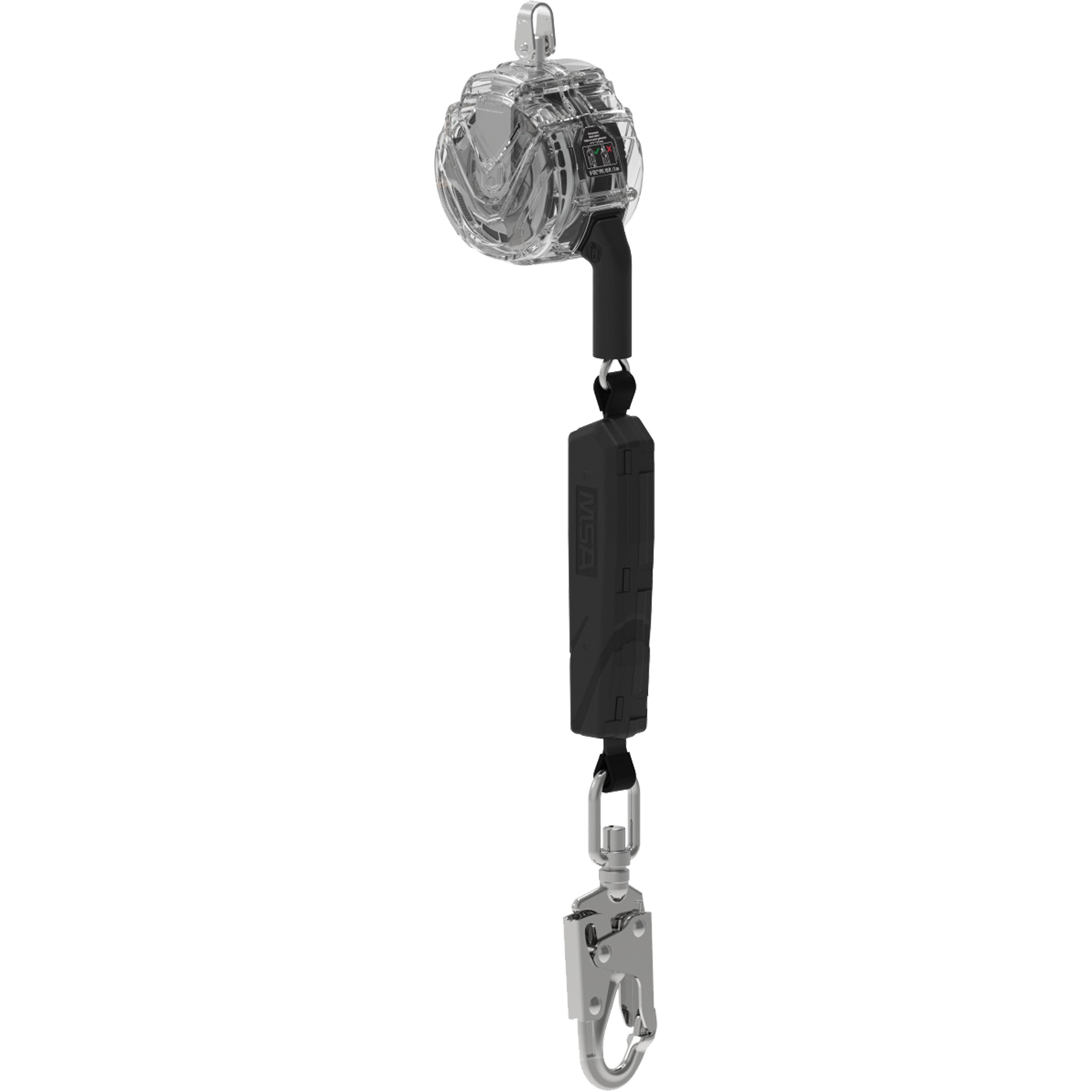 Câble de limiteur de chute personnel 36CS V-TECMC, 10', Acier galvanisé, Pivotant