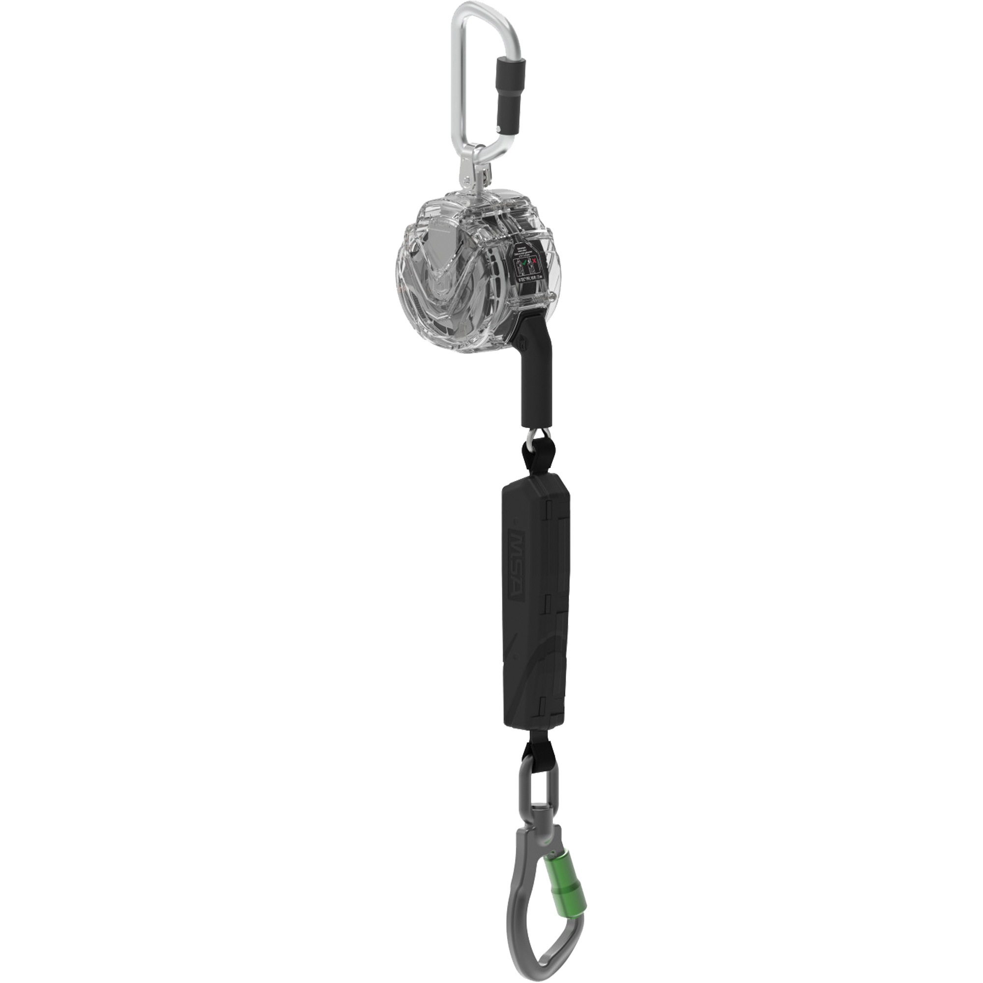 Câble de limiteur de chute personnel ALTAKS V-TECMC, 10', Acier galvanisé, Pivotant
