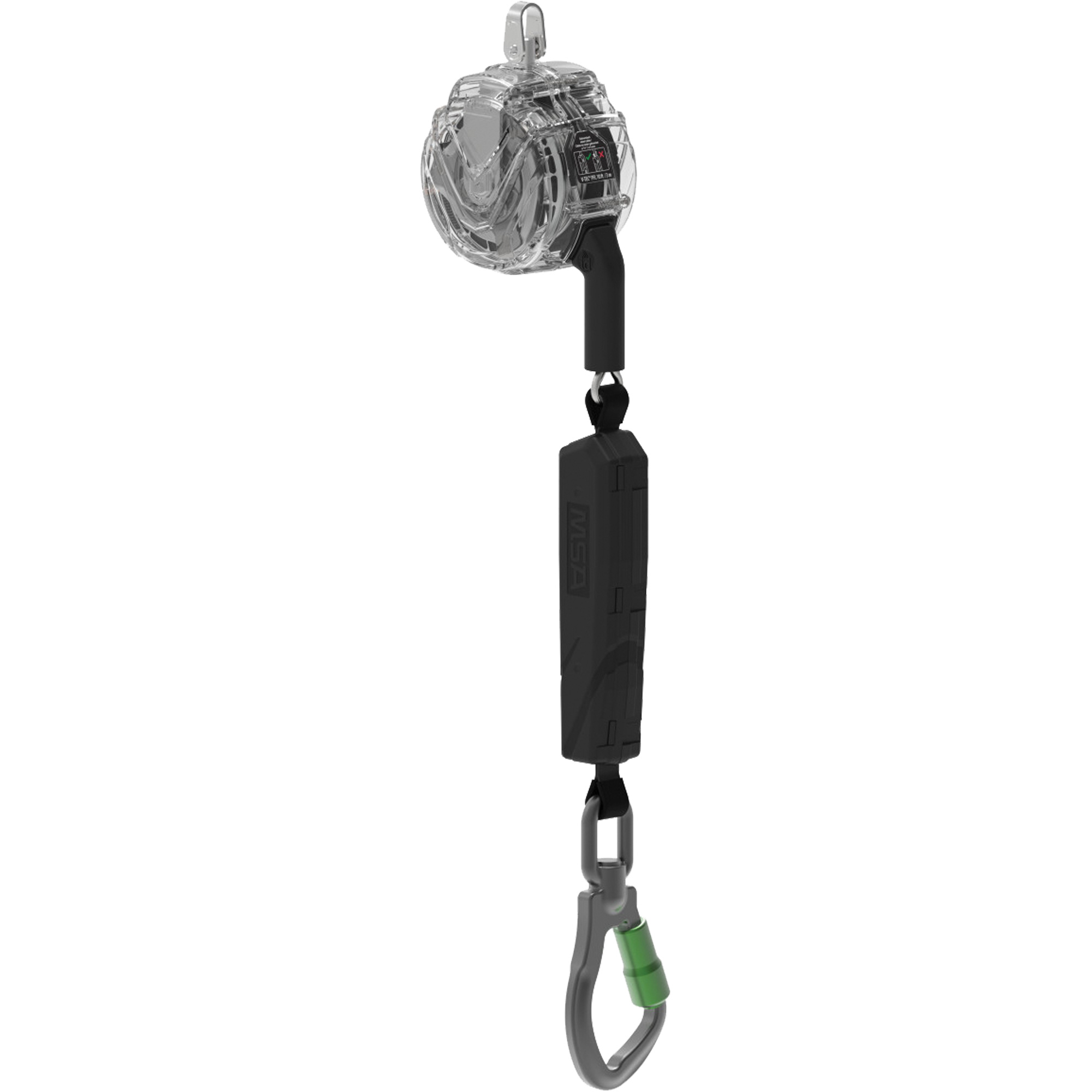 Câble de limiteur de chute personnel ALTAKS V-TECMC, 10', Acier galvanisé, Pivotant