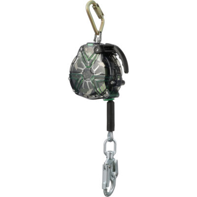 Câble de sécurité autorétractable V-TecMC, 20', Acier inoxydable, Pivotant