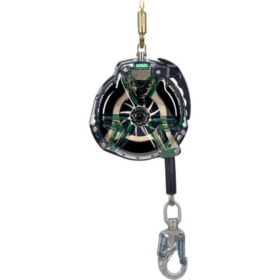 Câble de sécurité autorétractable V-TecMC, 30', Acier galvanisé, Pivotant