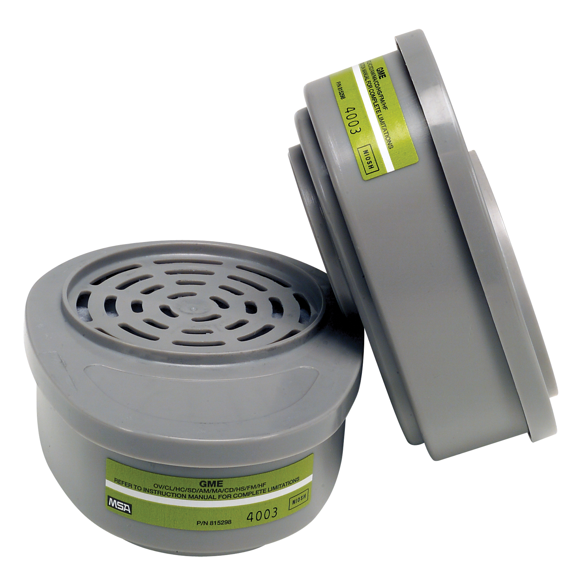 Cartouches pour respirateurs AdvantageMD, Cartouche gaz/vapeur, Gaz multiples/Vapeur organique