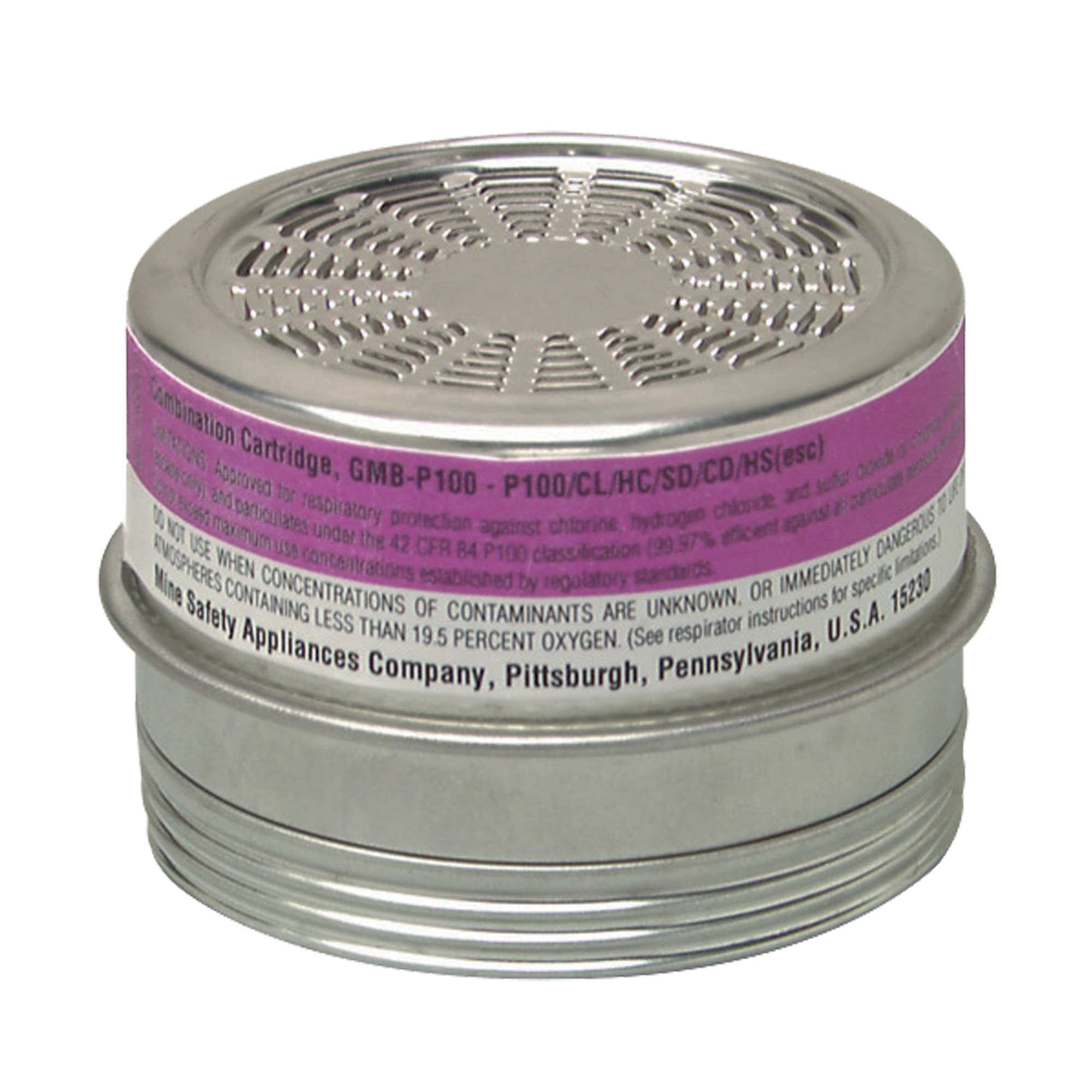 Cartouches pour respirateurs ComfoMD, Cartouche gaz/vapeur, Gaz acide/P100