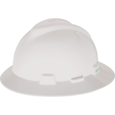 Casque de sécurité à fente et bordure complète V-GardMD, Suspension À douille, Non ventilé