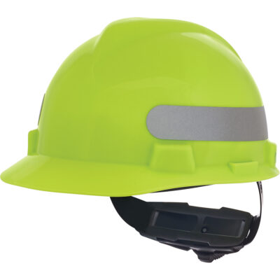 Casque de sécurité à fentes V-GardMD, Répond aux normes CSA type 1, Suspension Rochet, Non ventilé