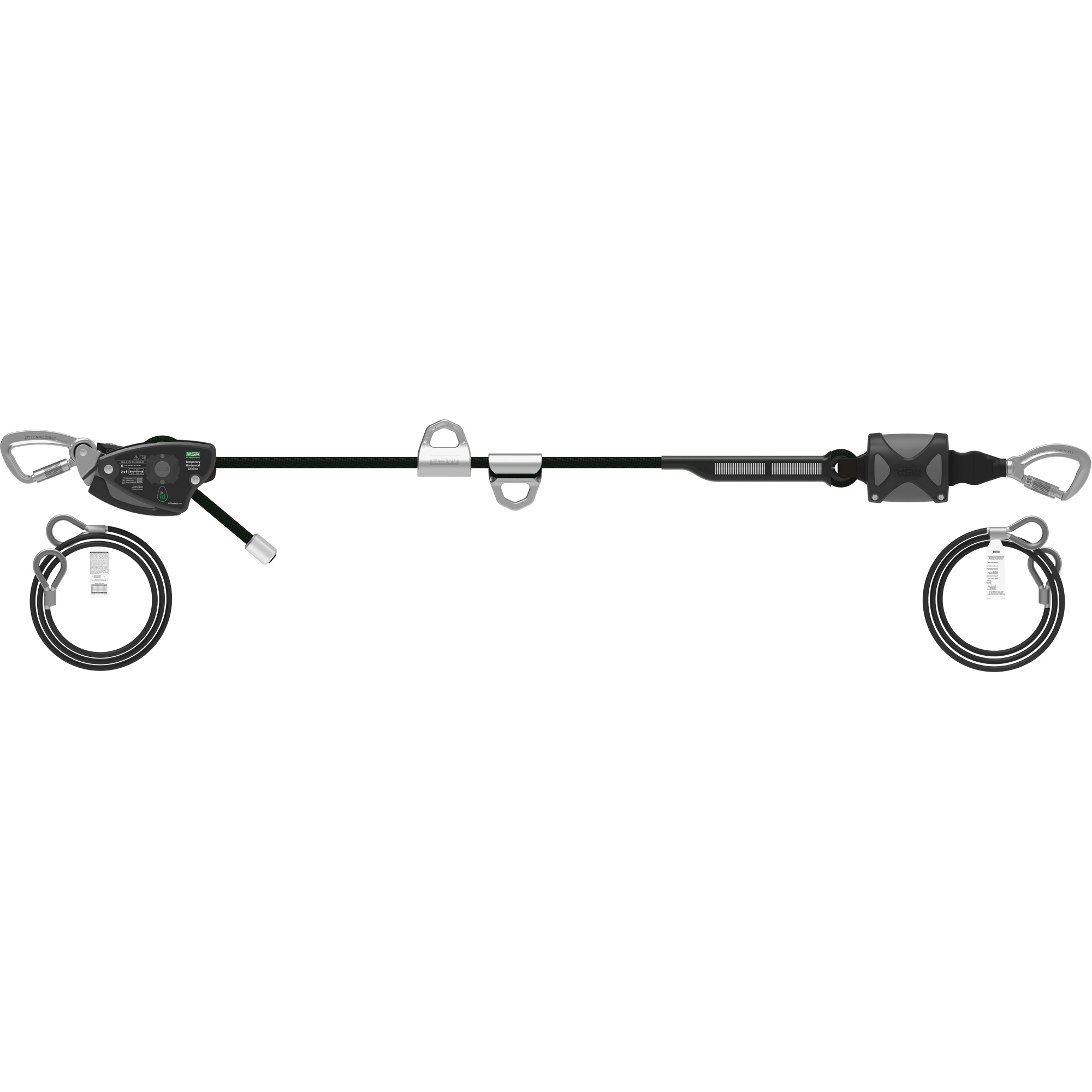 Corde de 60' pour ligne de vie temporaire horizontale, Corde d'alpinisme