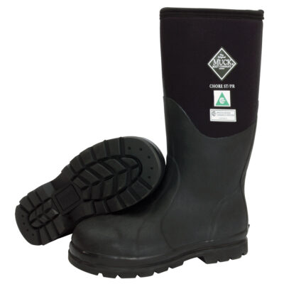Bottes de travail avec doublure en filet Chore Classic, Caoutchouc, Embout Acier, Pointure 13, Semelle Résistant aux perforations