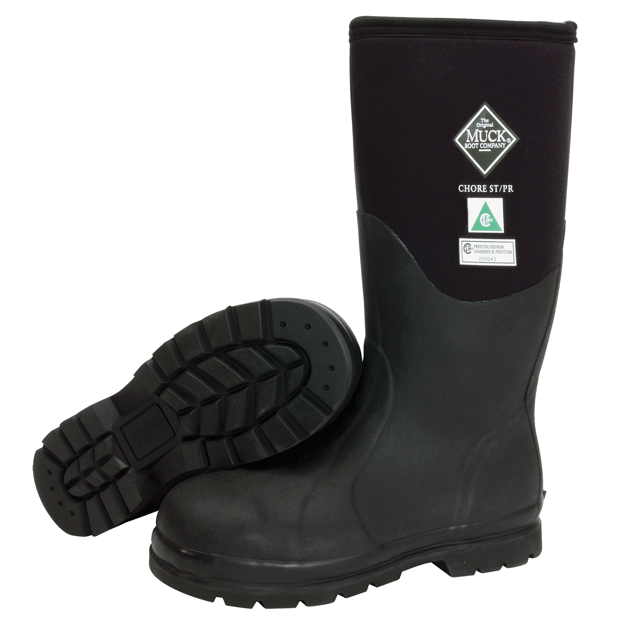 Bottes de travail avec doublure en filet Chore Classic, Caoutchouc, Embout Acier, Pointure 13, Semelle Résistant aux perforations