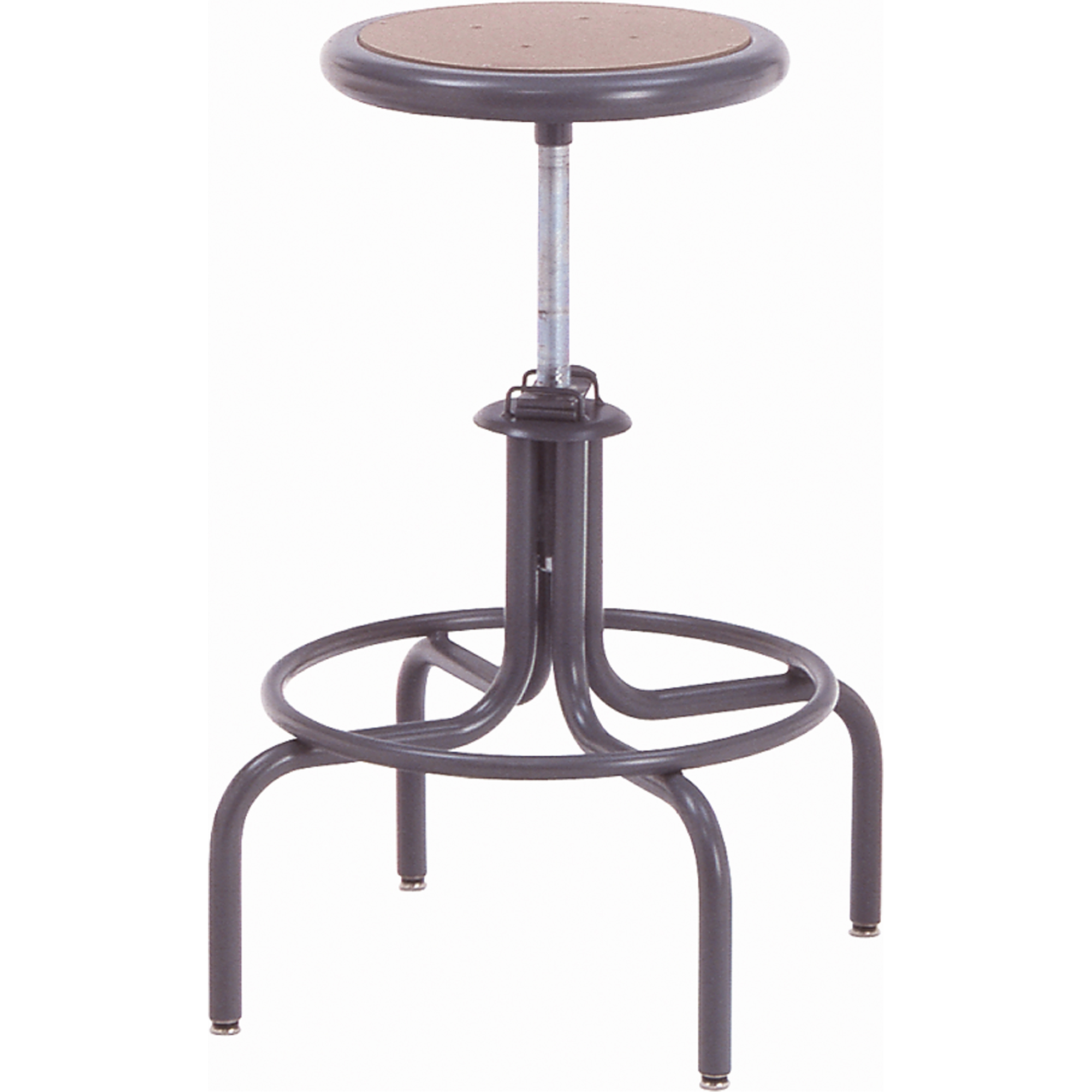 Tabouret de série 600, Stationnaire, Ajustable, , Acier/Masonite Siège, Gris