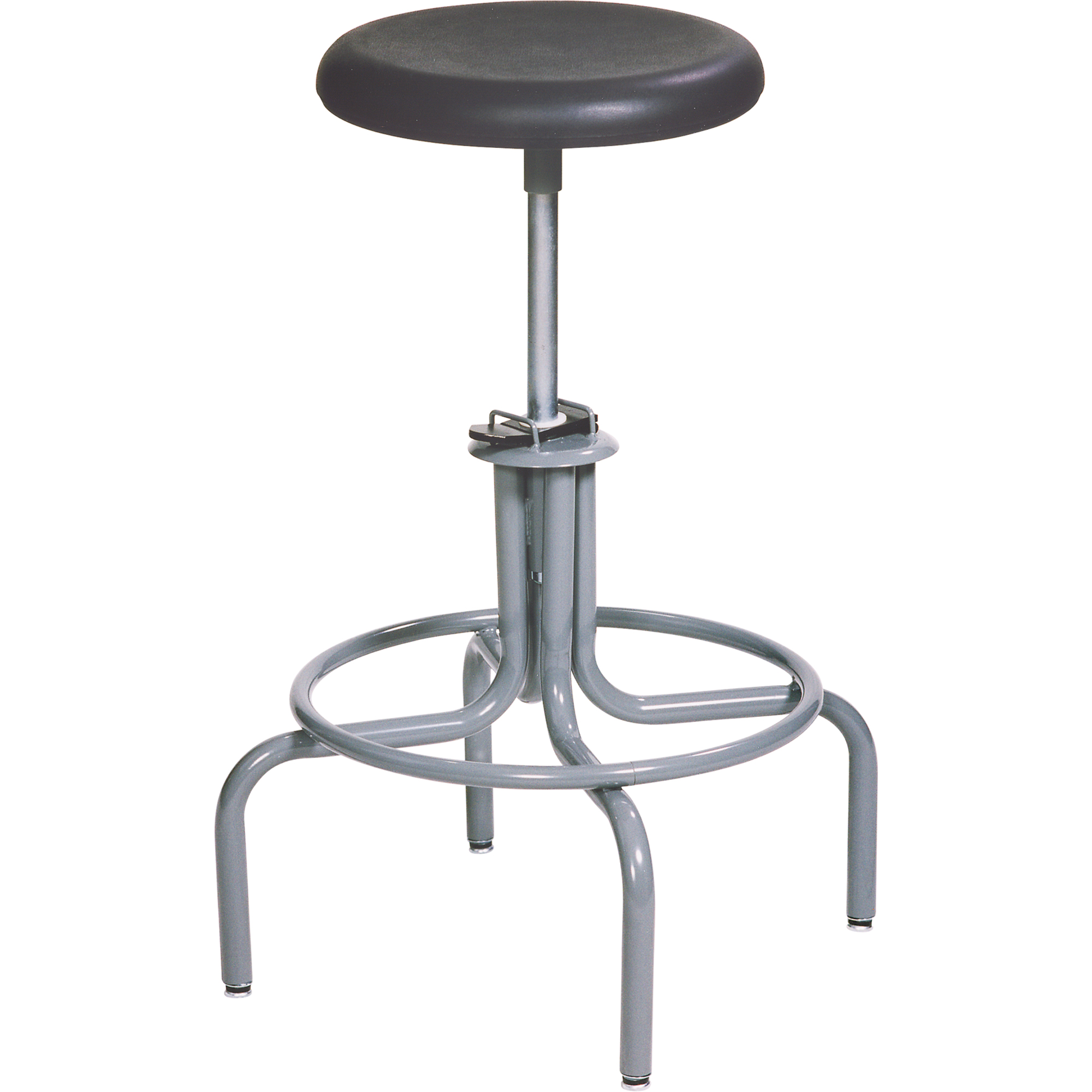 Tabouret de série 600, Stationnaire, Ajustable, , Polyuréthane Siège, Noir