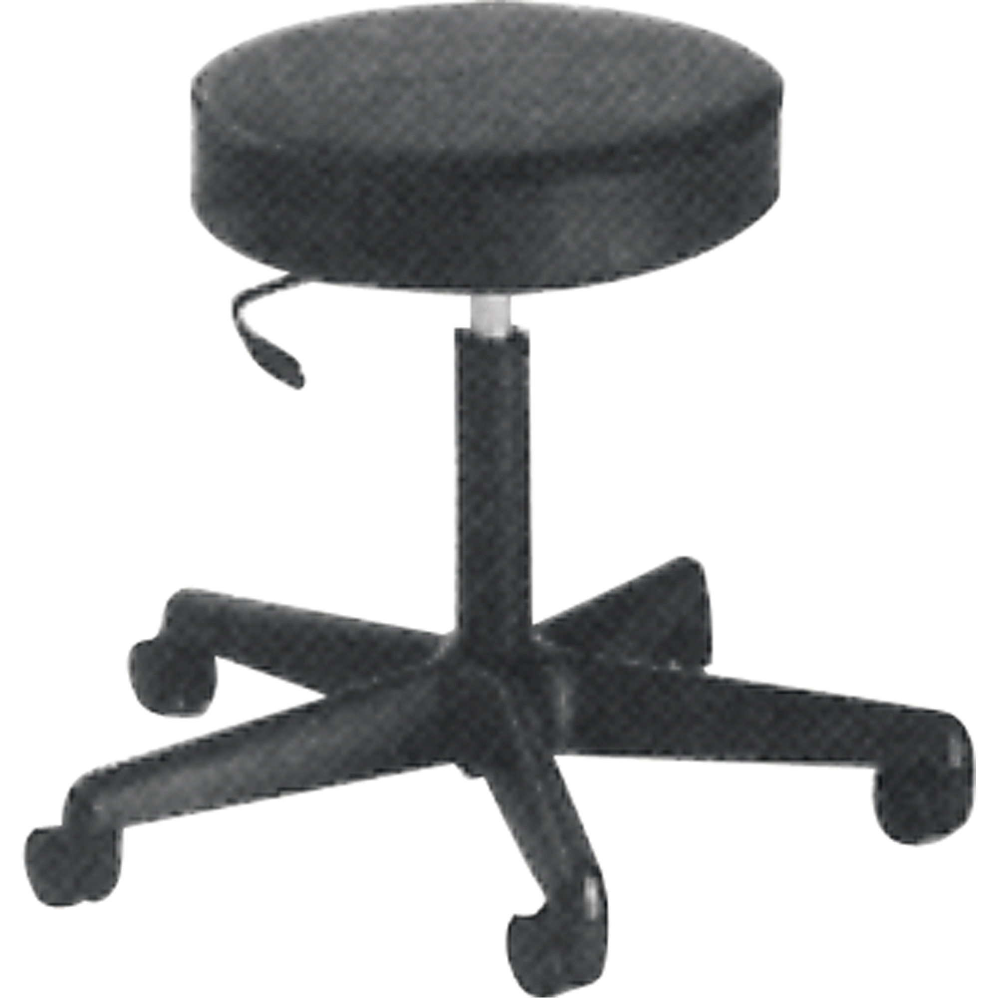 Tabouret de travail de série 900, Mobile, Ajustable, , Tissu Siège, Noir
