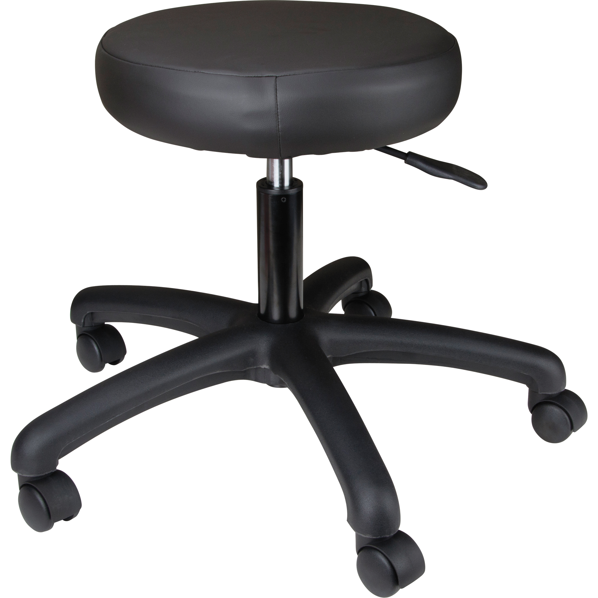 Tabouret de travail de série 900, Mobile, Ajustable, , Vinyle Siège, Noir