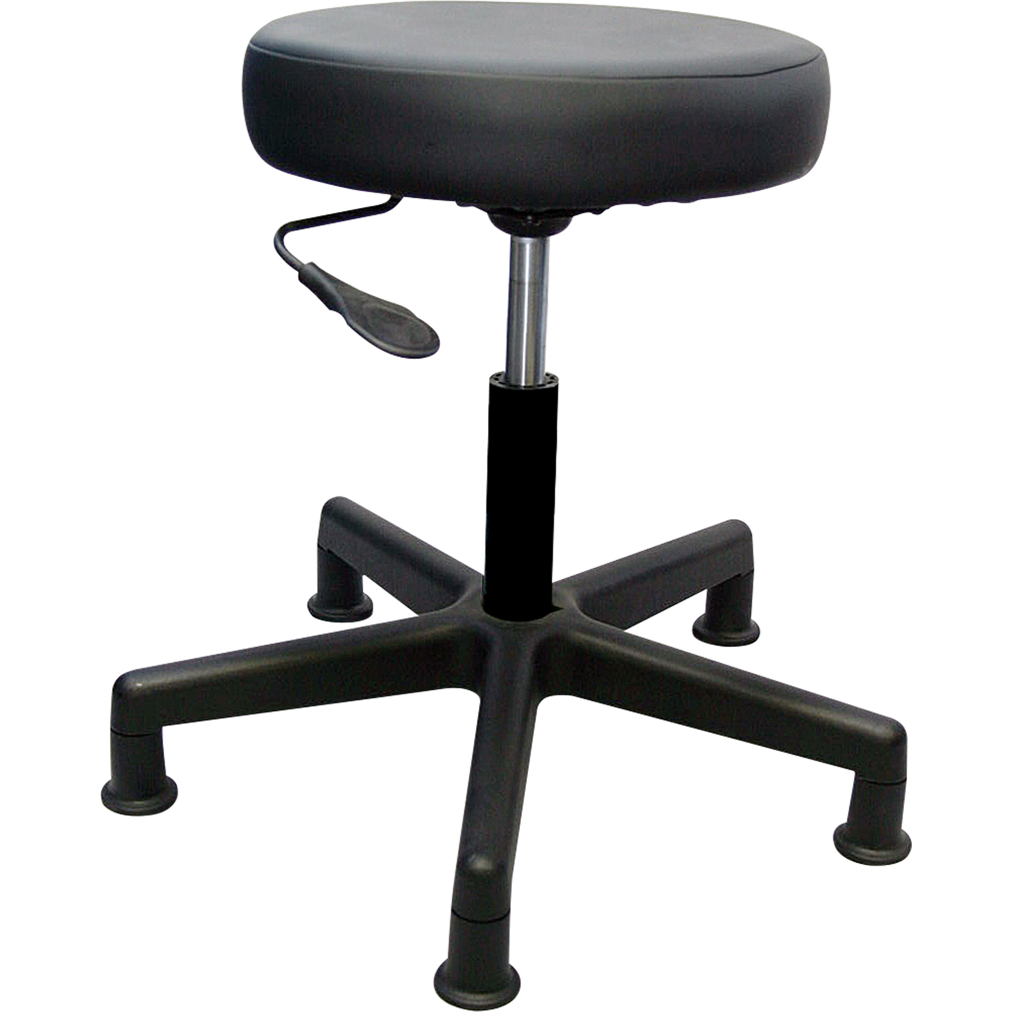 Tabouret de travail de série 900, Stationnaire, Ajustable, , Vinyle Siège, Noir