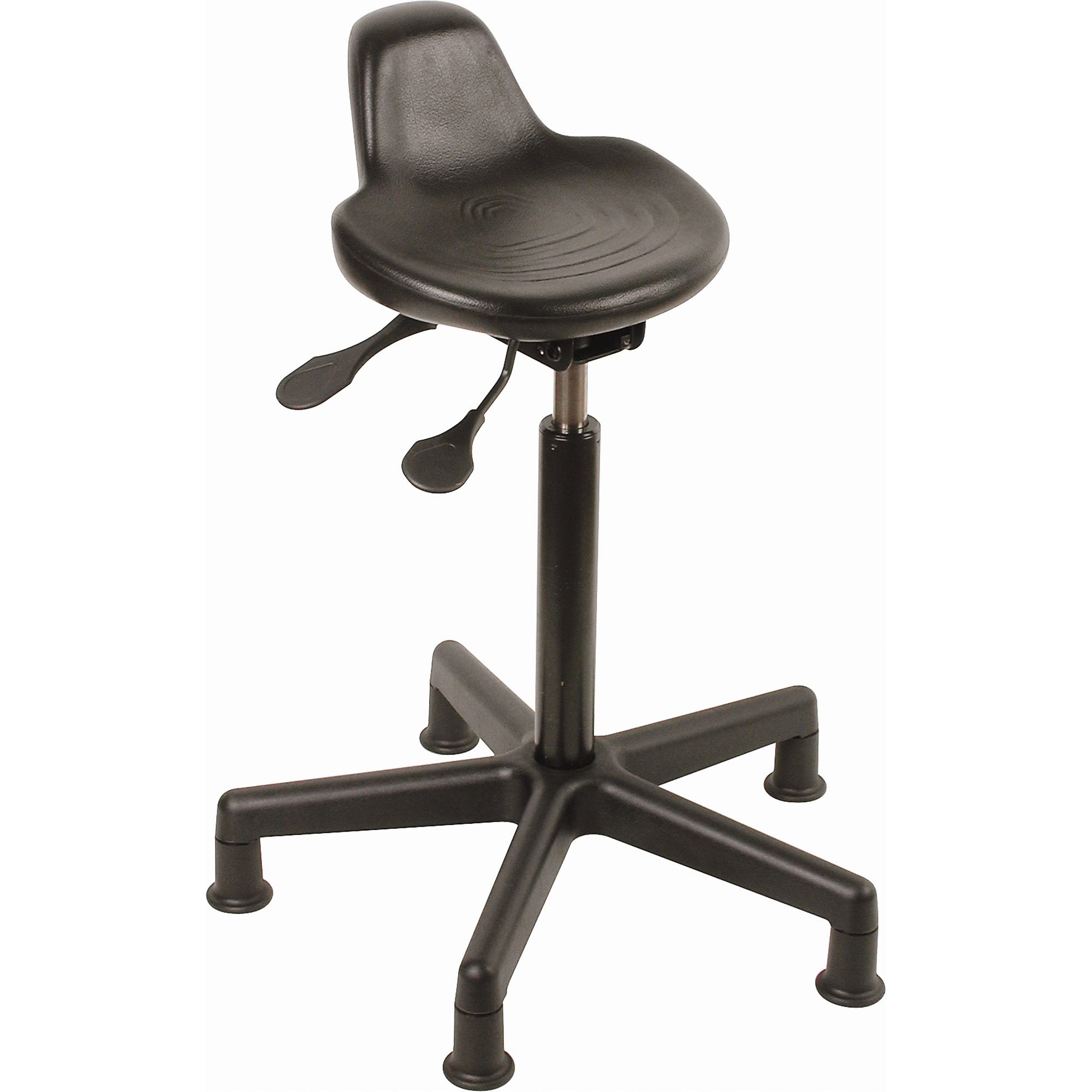 Tabouret, Position assise/debout, Ajustable, , Polyuréthane Siège, Noir