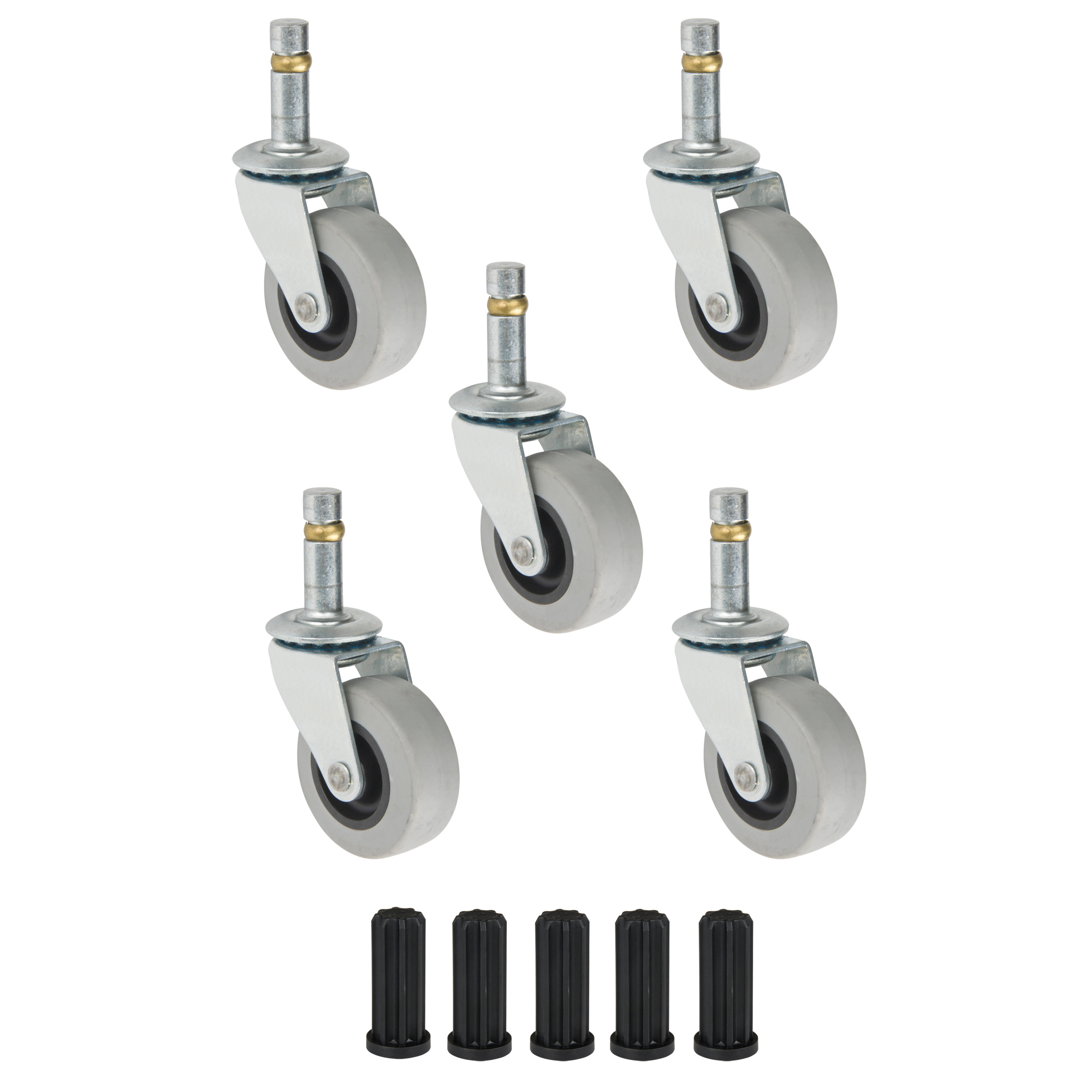 Tabourets pivotants à base en acier