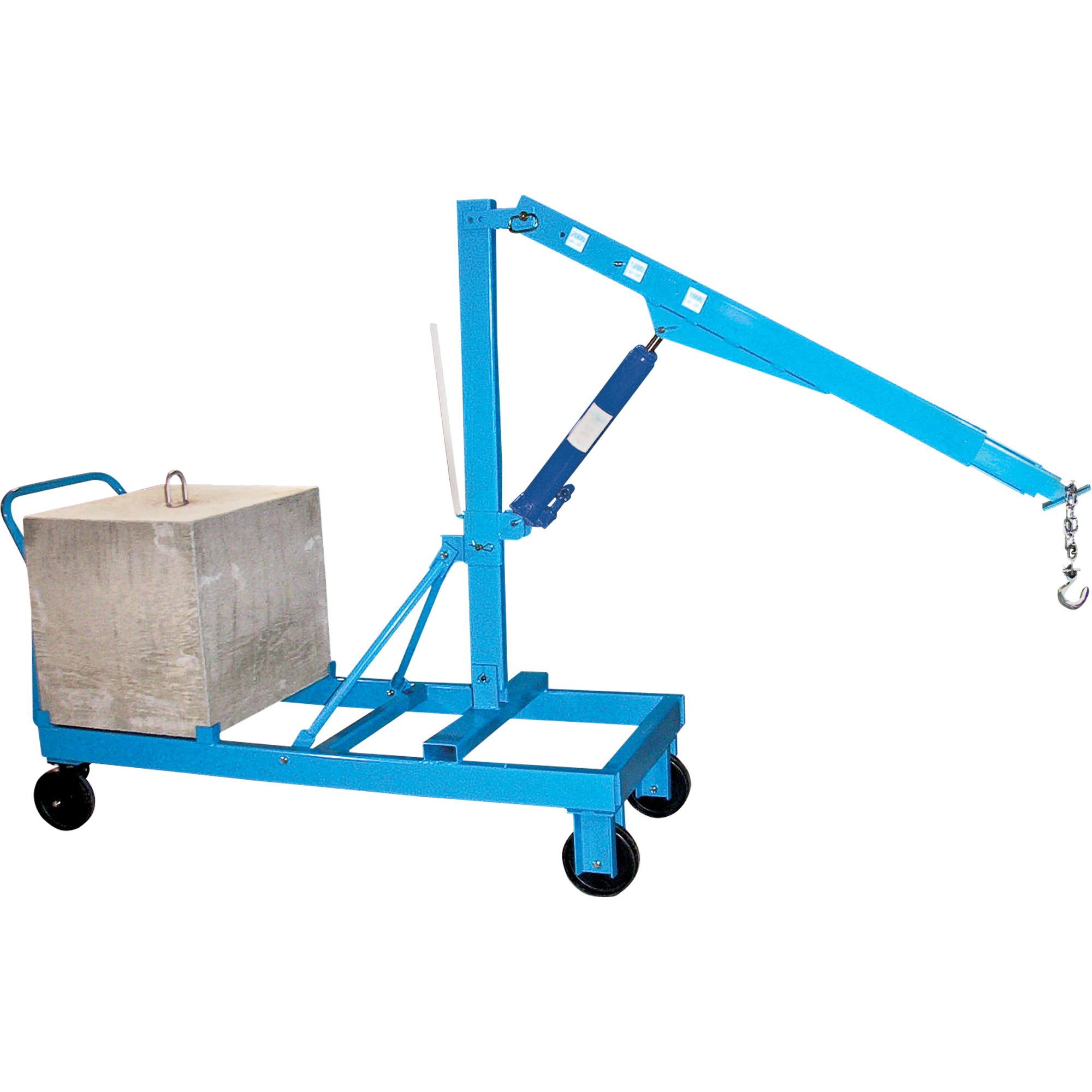 Potences de levage - Flèche inverse, Levée 8', 1000 lb (0,5 tonne), 57" bras, 78" ha