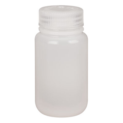 Bouteilles à large ouverture, Ronde, 4 oz, Plastique