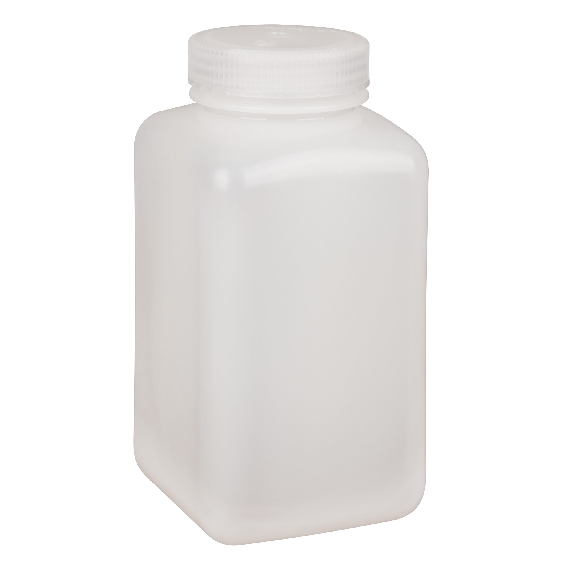 Bouteilles peu encombrantes à prise facile, Carrée, 32 oz, Plastique