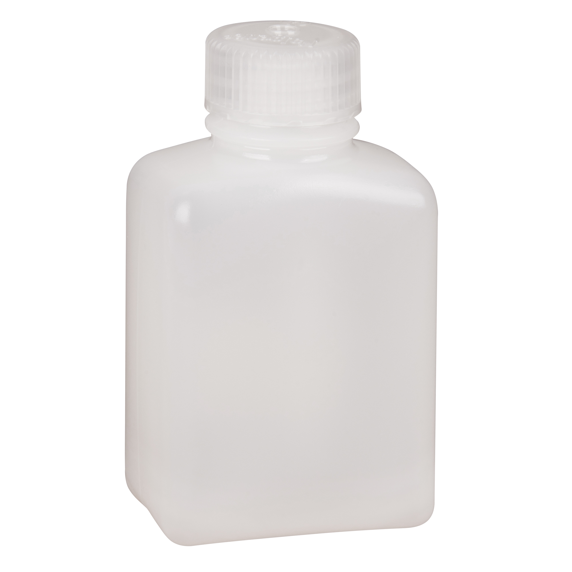 Bouteilles peu encombrantes à prise facile, Rectangulaire, 4 oz, Plastique
