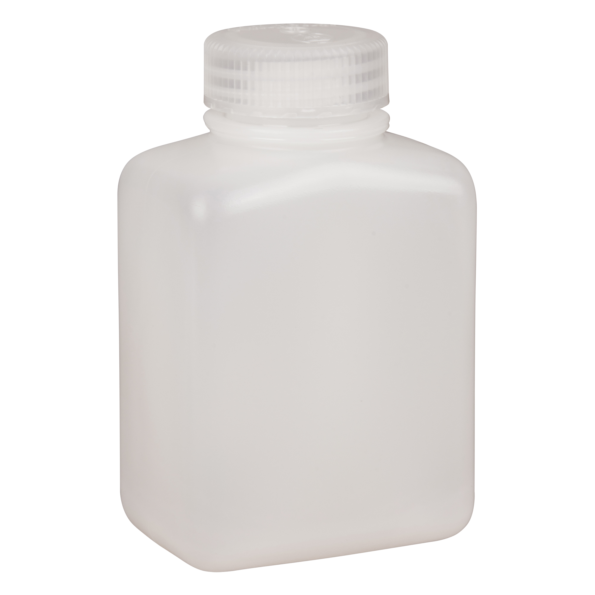 Bouteilles peu encombrantes à prise facile, Rectangulaire, 8 oz, Plastique
