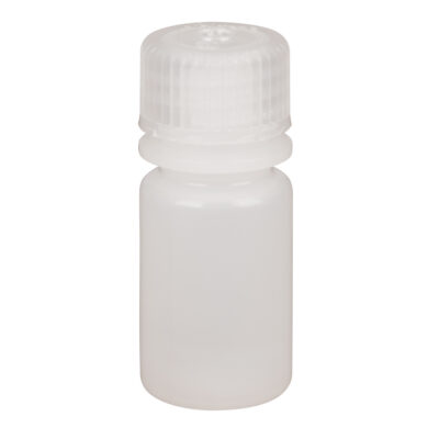 Bouteilles rondes à ouverture étroite, Ronde, 1/2 oz, Plastique