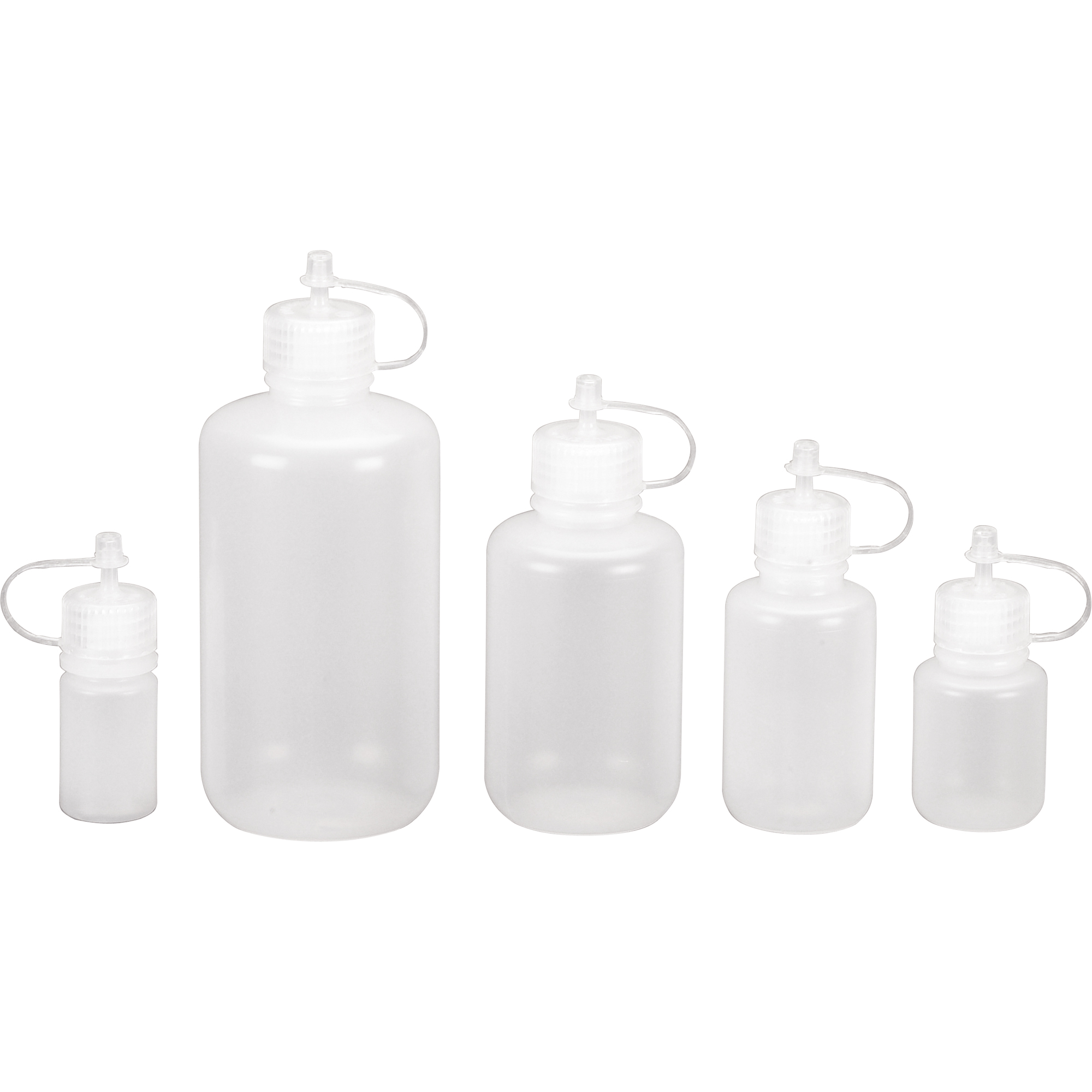 Bouteilles rondes à ouverture étroite, Ronde, 1 oz, Plastique