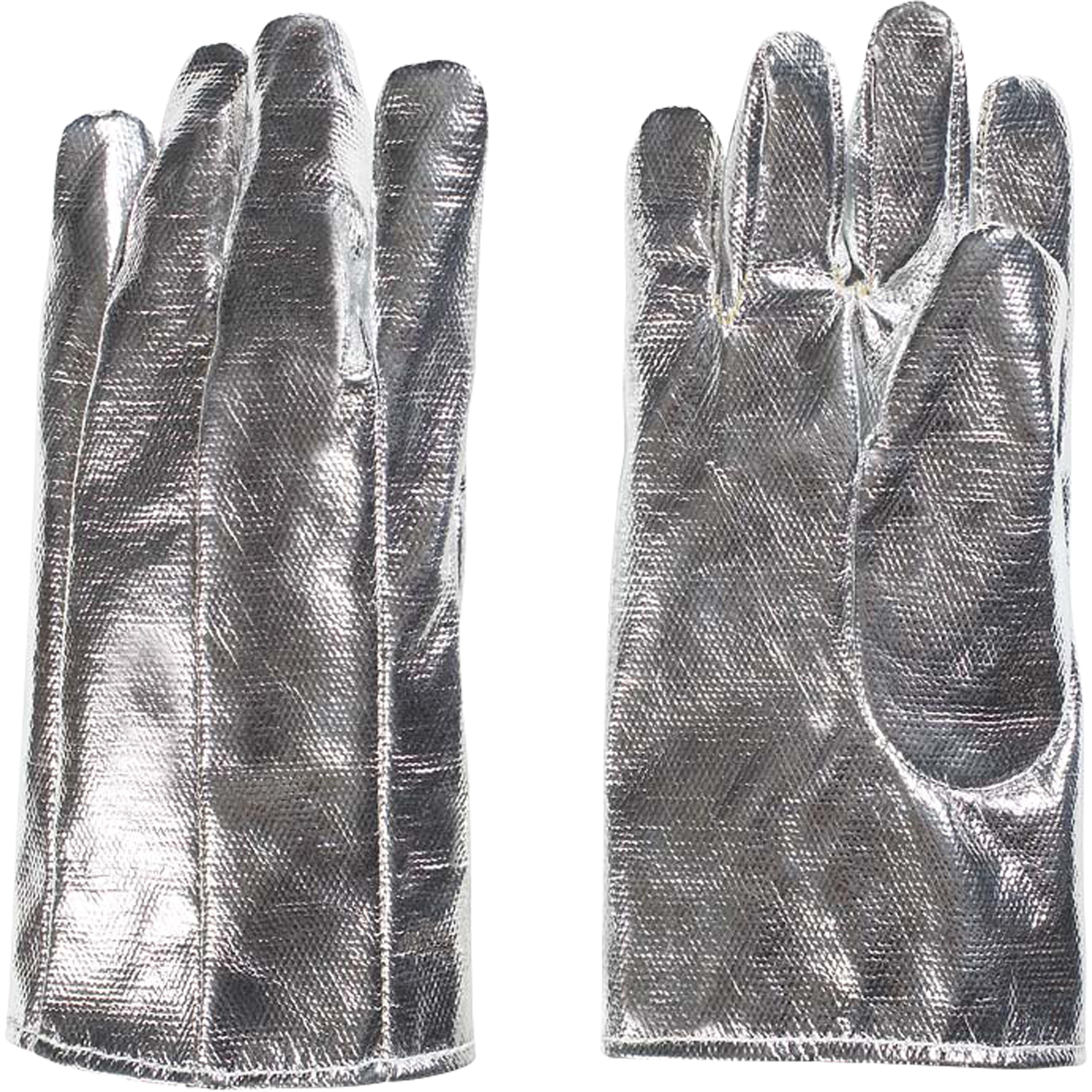 Gants résistants à la chaleur, Aluminisé/KevlarMD, Taille unique, Protège jusqu'à 800° F (426.66° C)