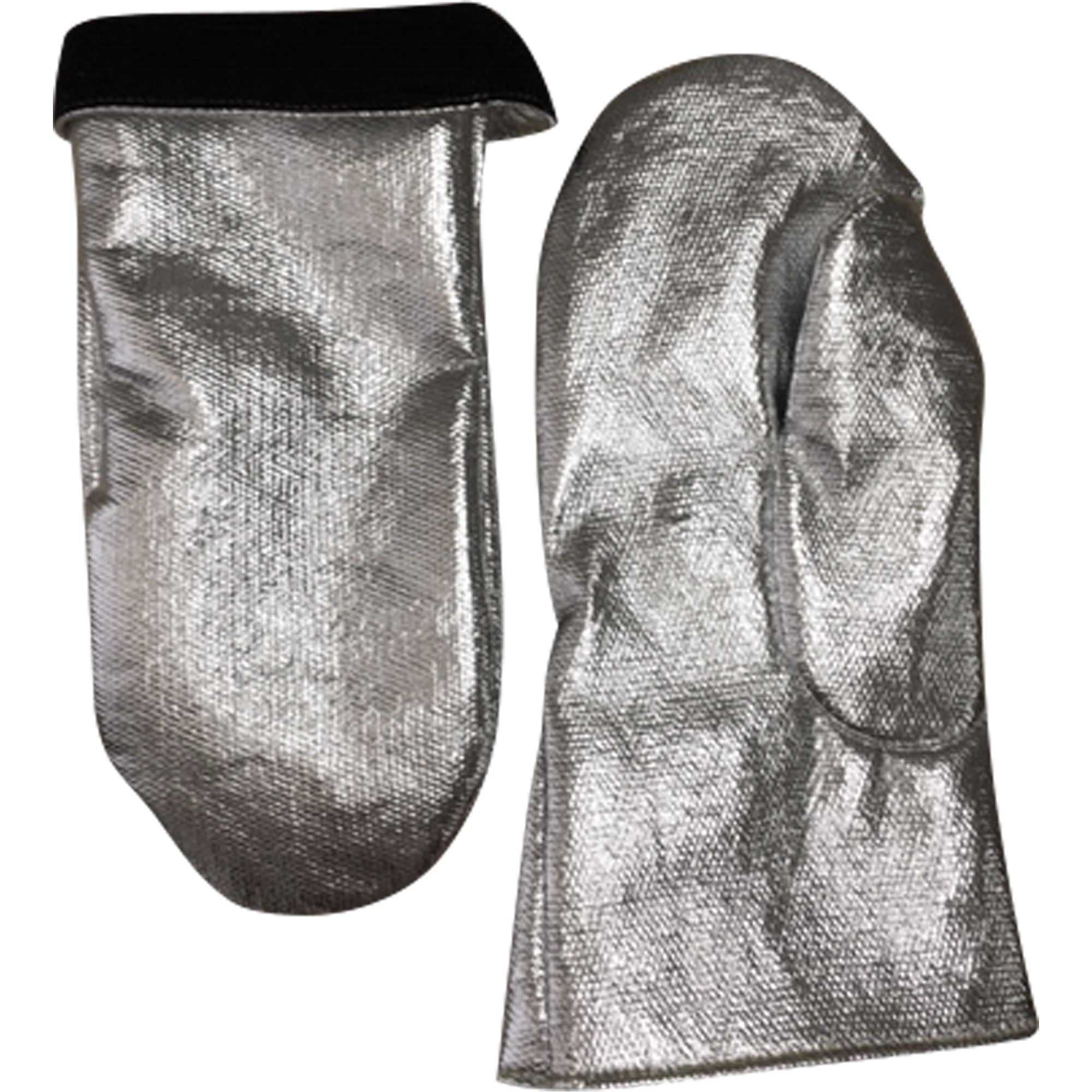 Mitaine de soudage résistant à la chaleur, Carbone aluminisé/Cuir, Taille unique, Protège jusqu'à 800° F (426.66° C)