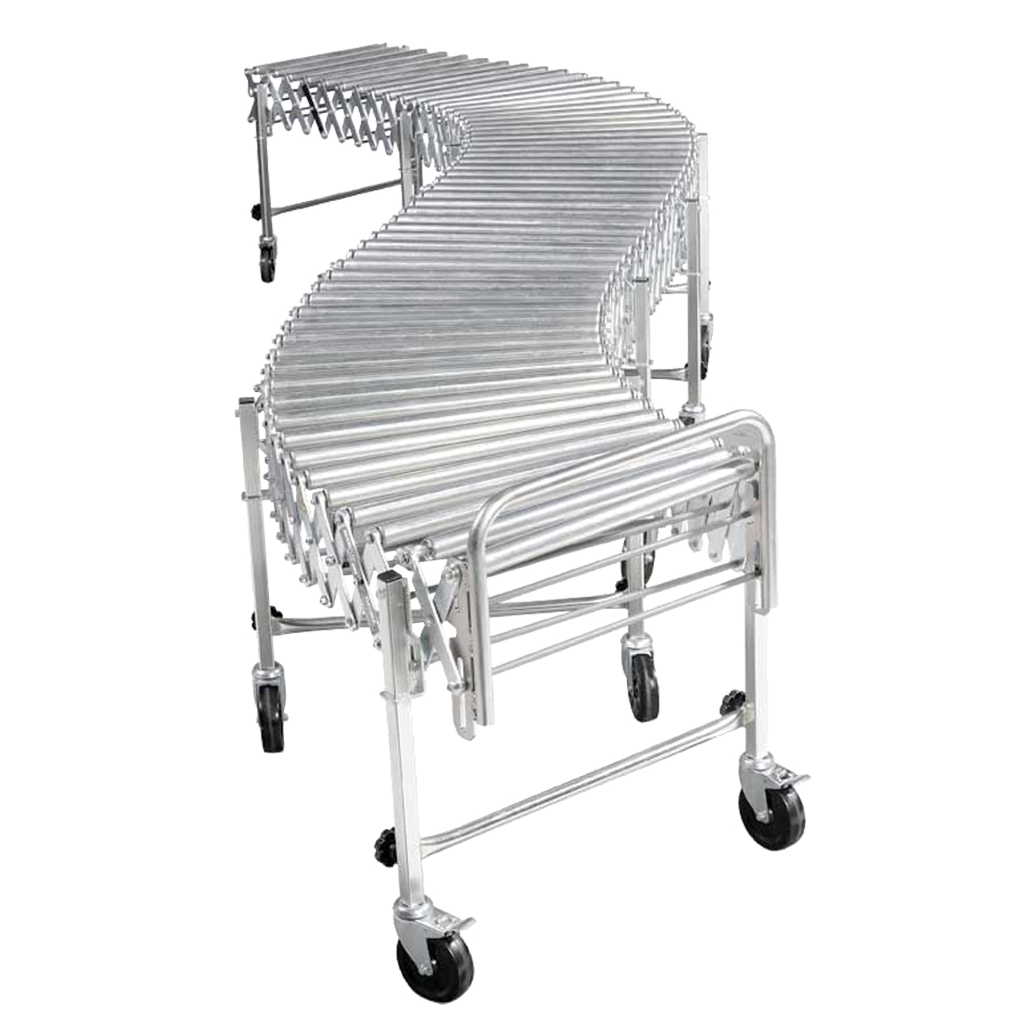 Convoyeurs extensibles/flexibles Gravity 200, 18" la x 28' 5" lo, Capacité de 200 lb par pi lin.