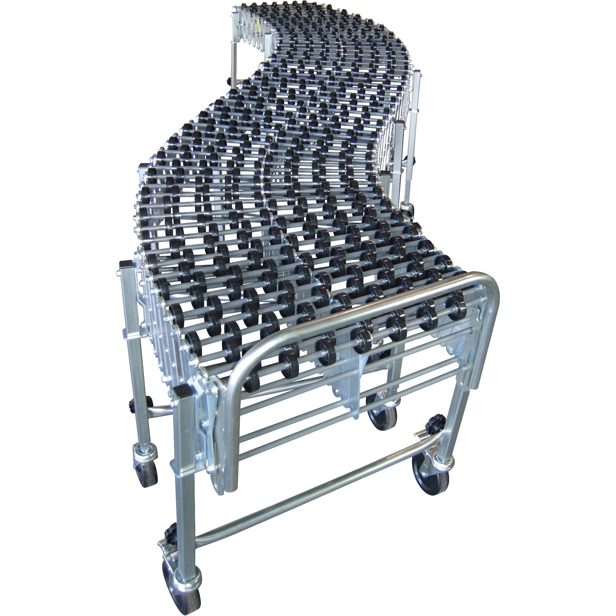 Convoyeurs extensibles/flexibles, 18" la x 12' 2" lo, Capacité de 226 lb par pi lin.