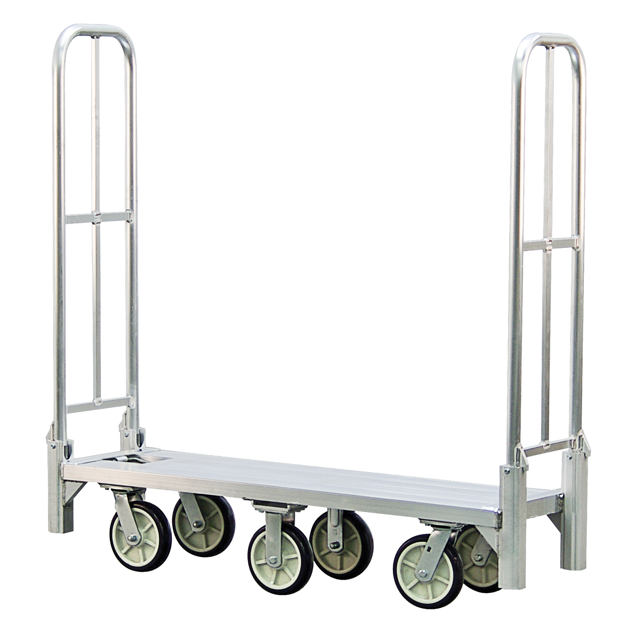 Chariot de livraison en vrac pliant en aluminium U-Boat, 18" la x 61" lo, 1200 lb cap, Roues Polyuréthane
