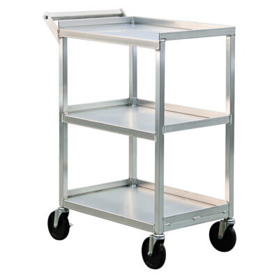 Chariot utilitaire, 3 Tiers, 16-1/2" la x 39" h x 27-3/4" p, Capacité 350 lb