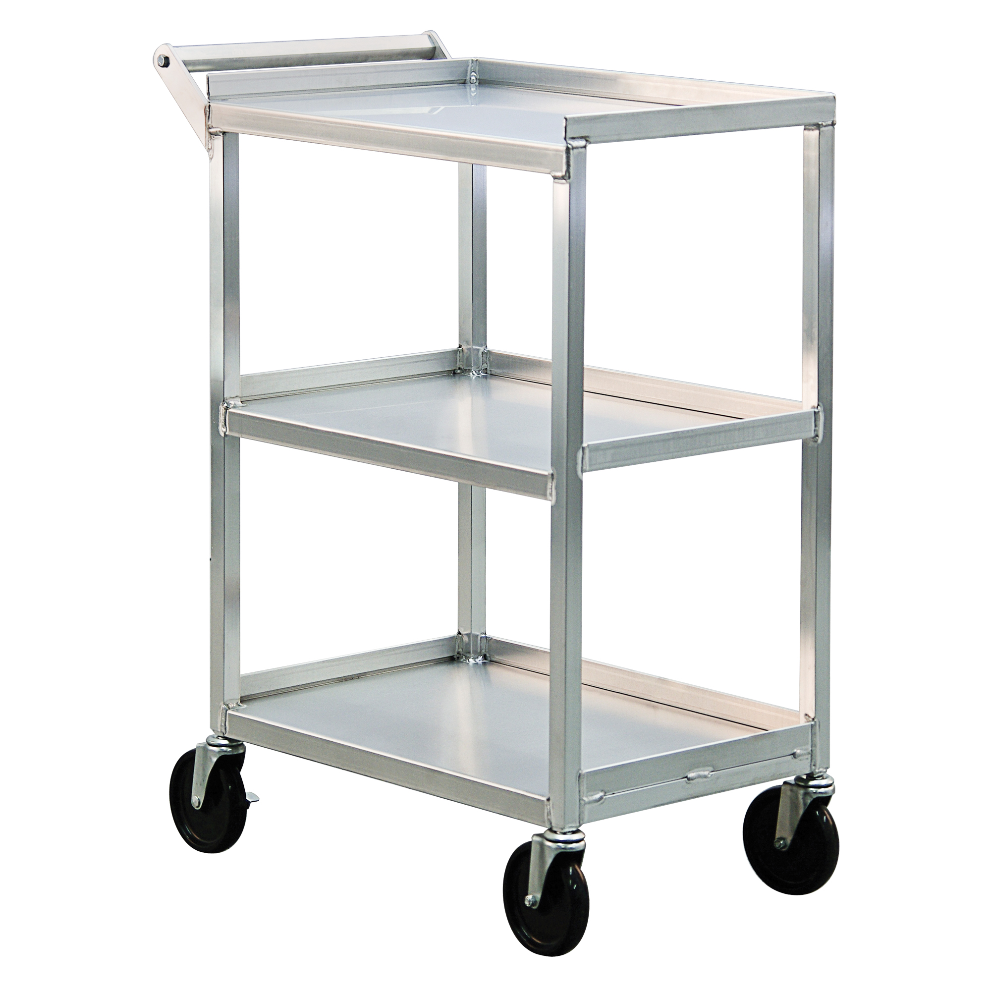 Chariot utilitaire, 3 Tiers, 16-1/2" la x 39" h x 27-3/4" p, Capacité 350 lb