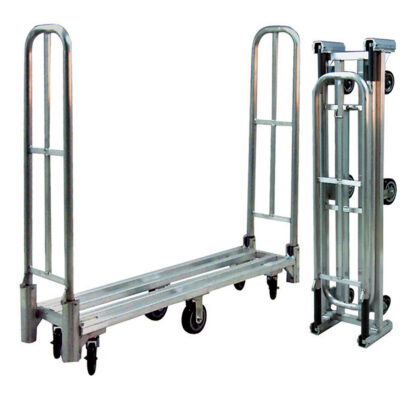Chariot utilitaire pliant en aluminium U-Boat, 16" la x 60" lo, 1500 lb cap, Roues Polyuréthane