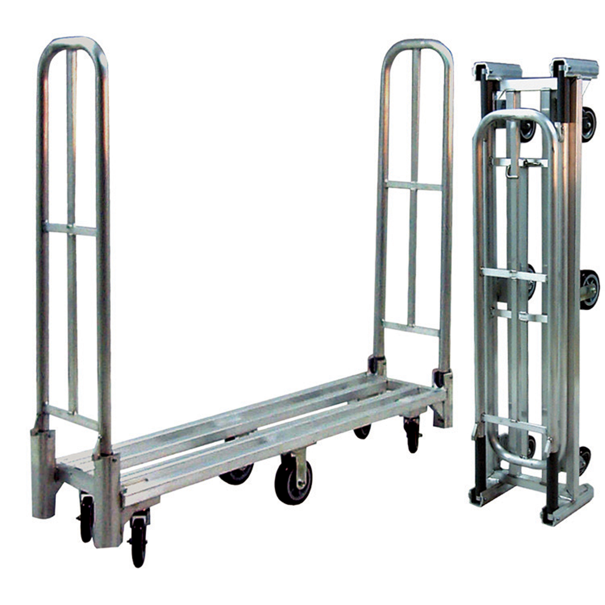Chariot utilitaire pliant en aluminium U-Boat, 16" la x 60" lo, 1500 lb cap, Roues Polyuréthane