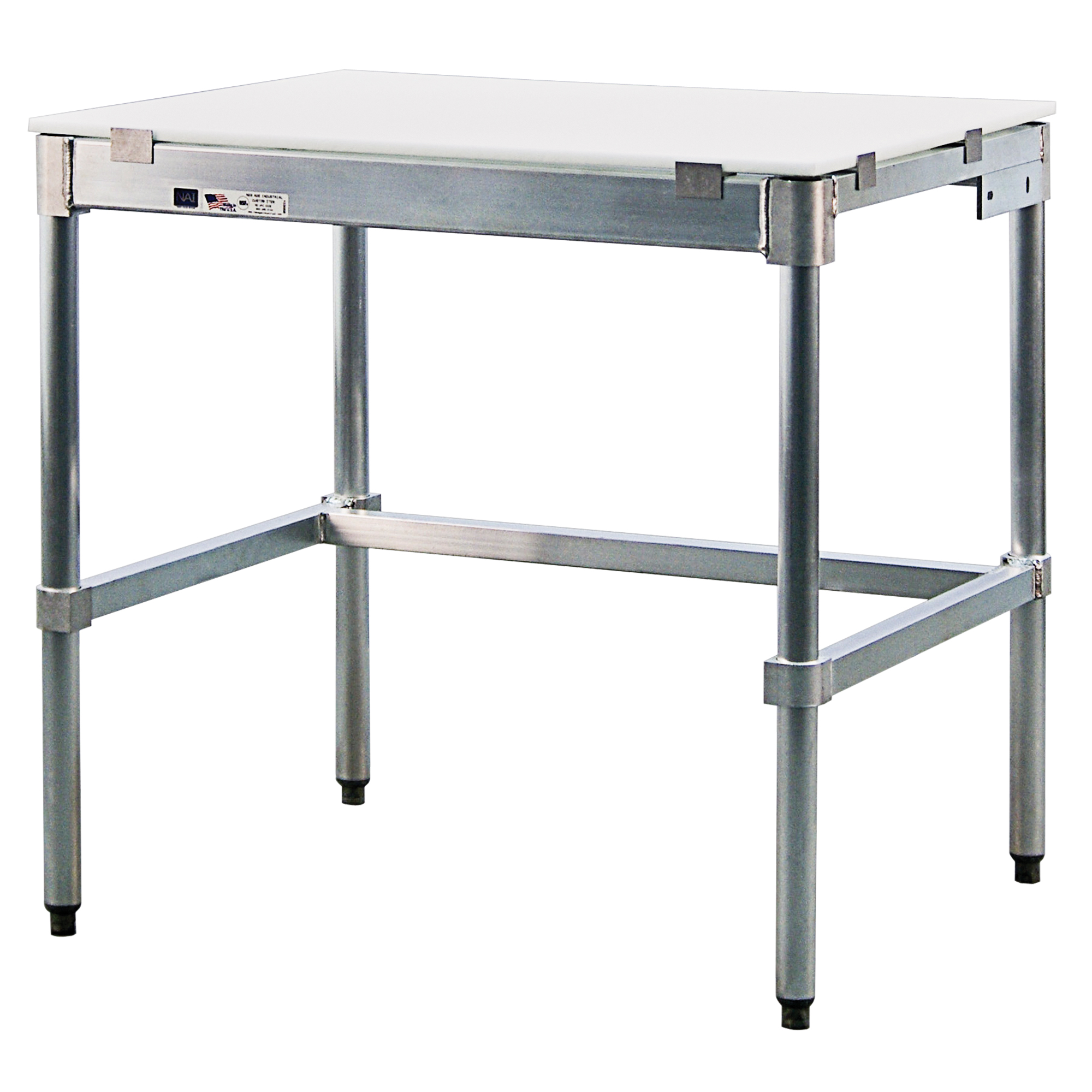 Établi avec dessus en poly, 36" la x 24" p x 35-1/2" h, Capacité 2000 lb