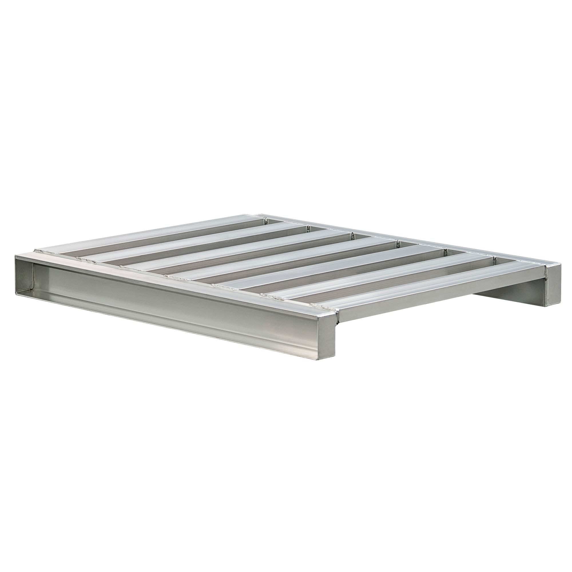 Palette à canaux en aluminium 2 côtés
