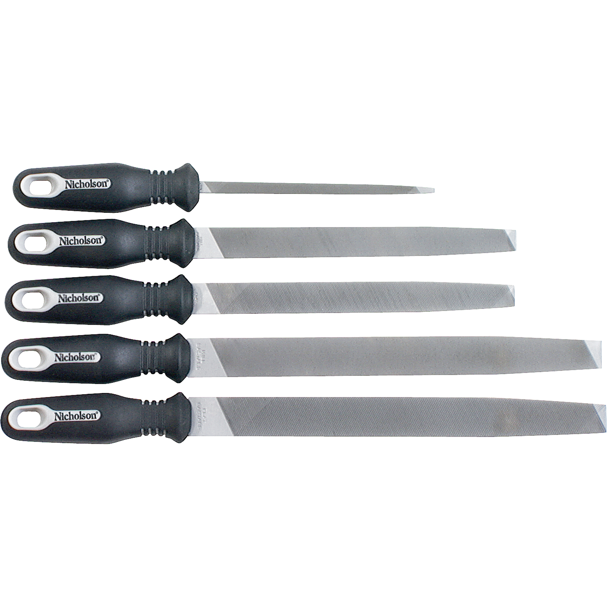 Jeux de 5 limes ergonomiques, 5 pièces
