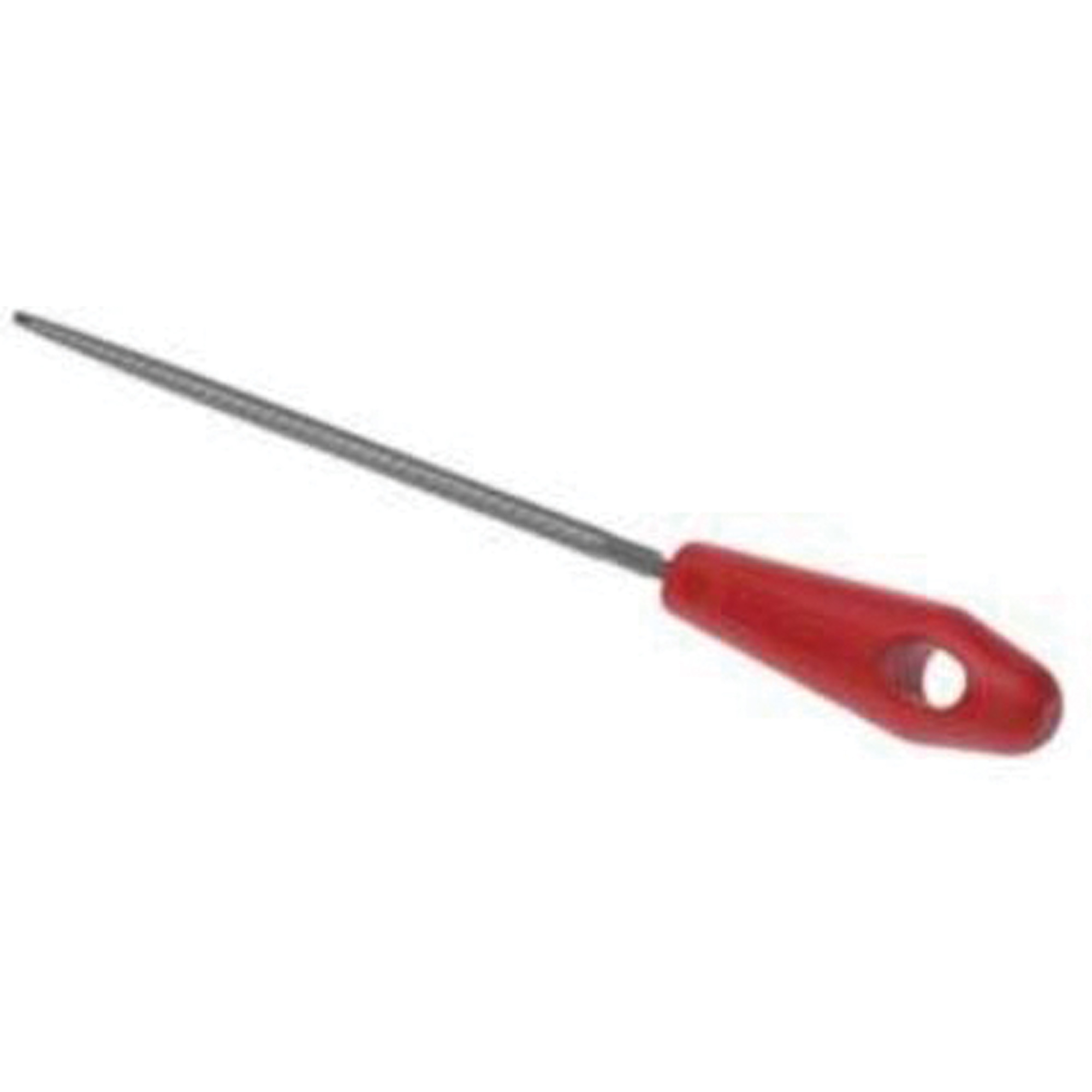 Lime avec poignée rouge, 8" lo, Ronde, coupe Bâtarde