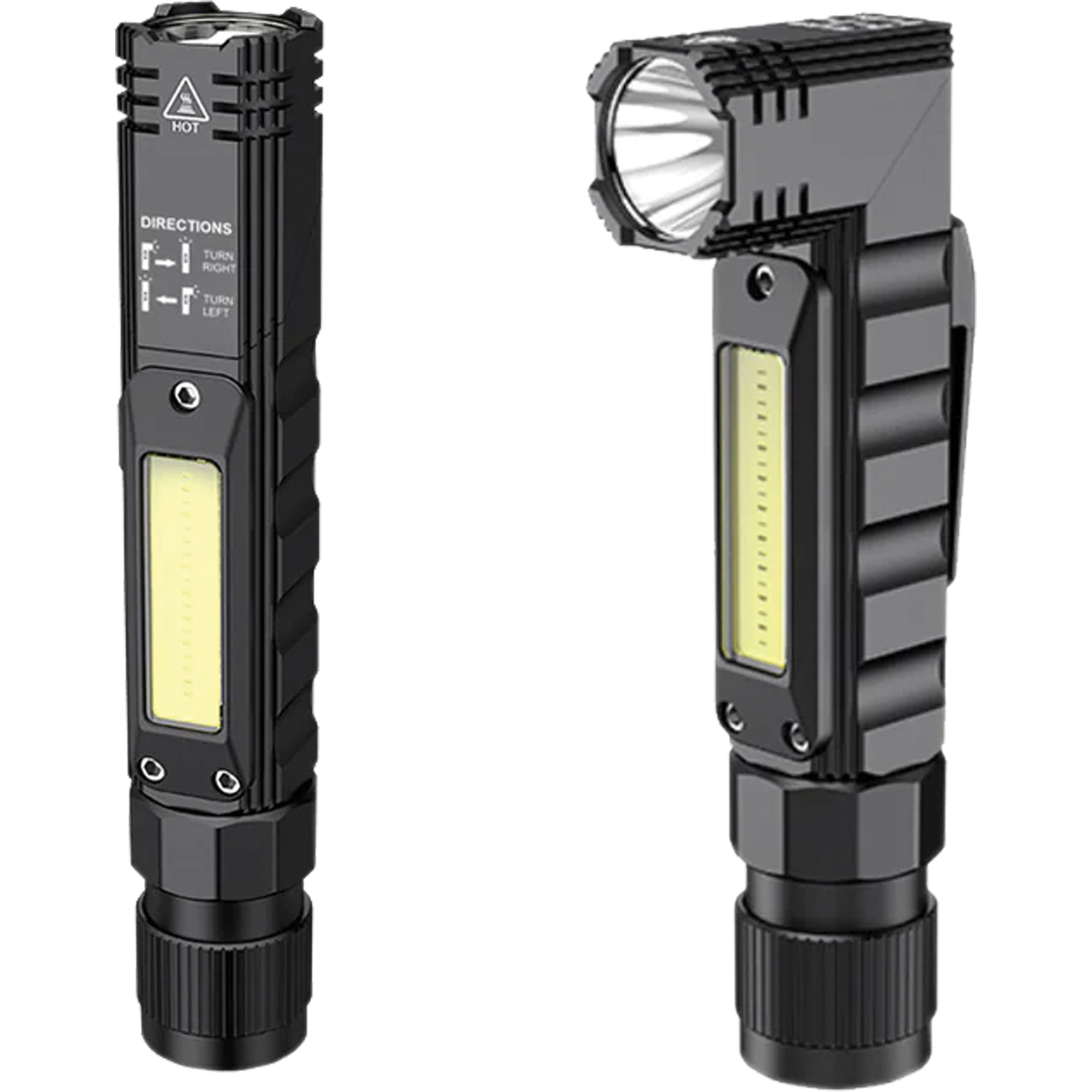 Baladeuse multifonctionnelle, DEL, 500 lumens, Piles Rechargeable