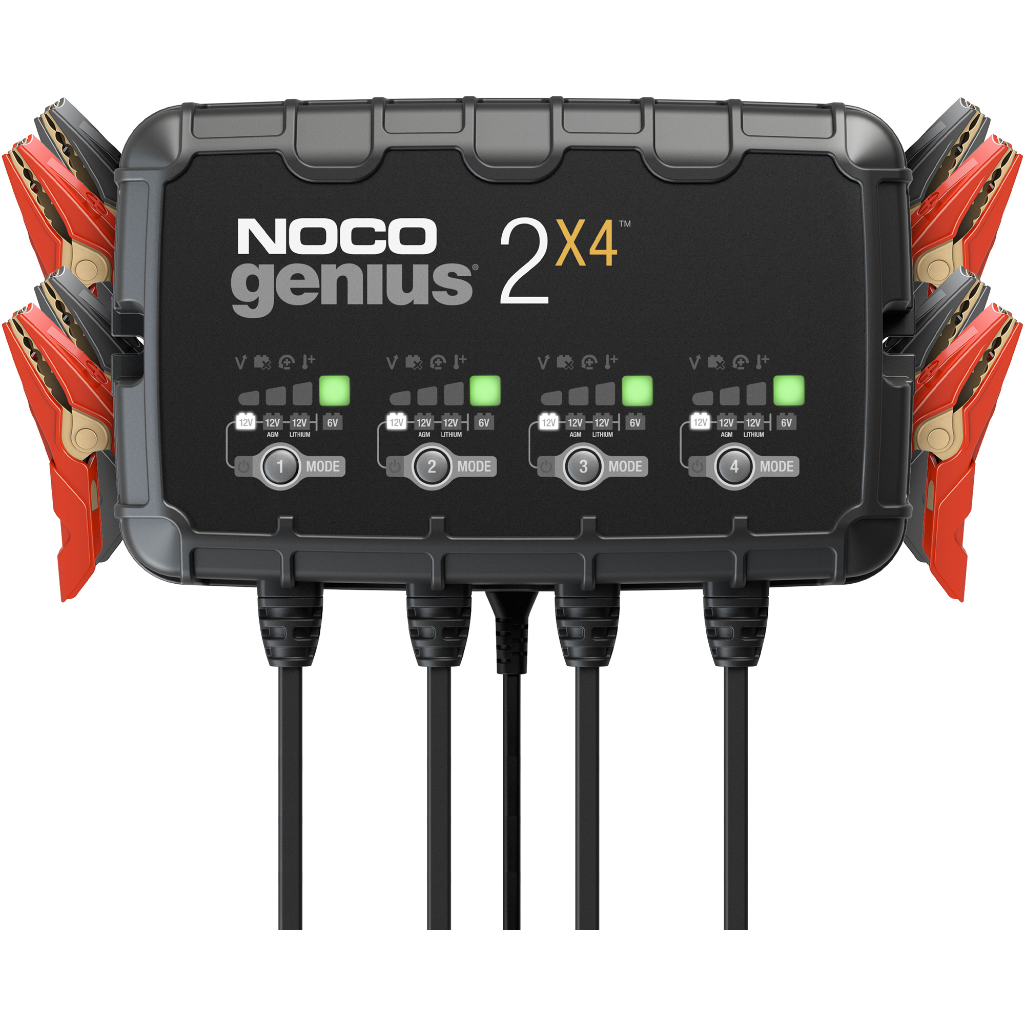Chargeur de batterie 4 sorties de 8 A GeniusMD 2X4MC